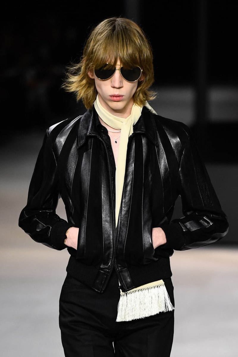 image of Celine Ss20 Runaway Piece Patchwork Leather By Hedi Slimane in Black, Men's (Size Small)