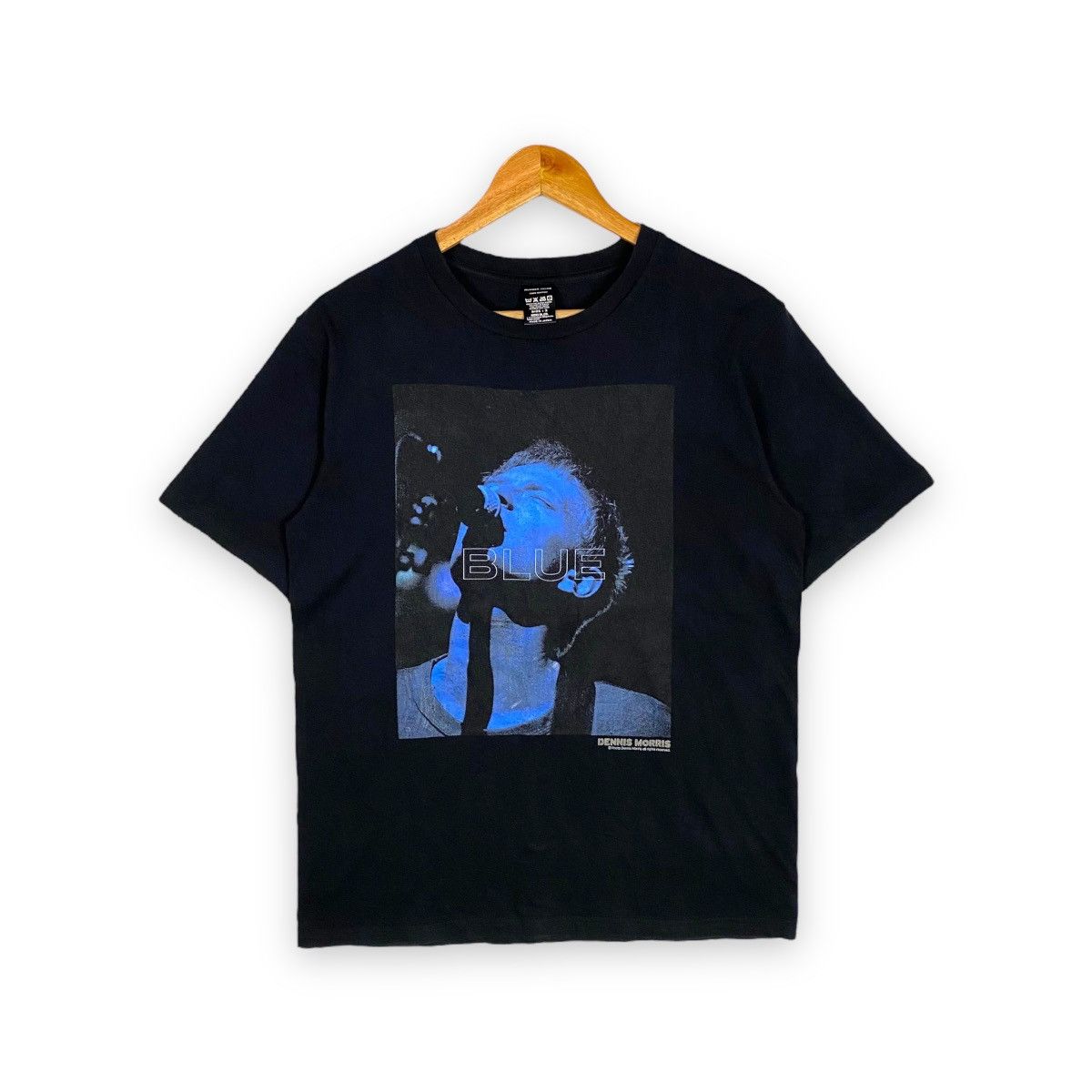 image of Band Tees x Number N Ine Number Nine X Thom Yorke Radiohead Tee Dennis Morris in Black (Size Medium