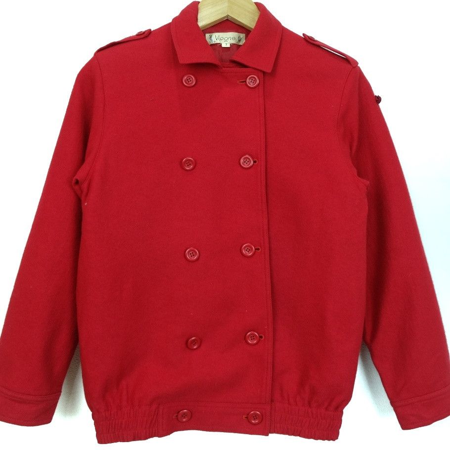 Japanese Brand VIPONE Japan Punk Motorcycle Harajuku Gothic Wool Jacket Size M / US 6-8 / IT 42-44 - 2 Thumbnail