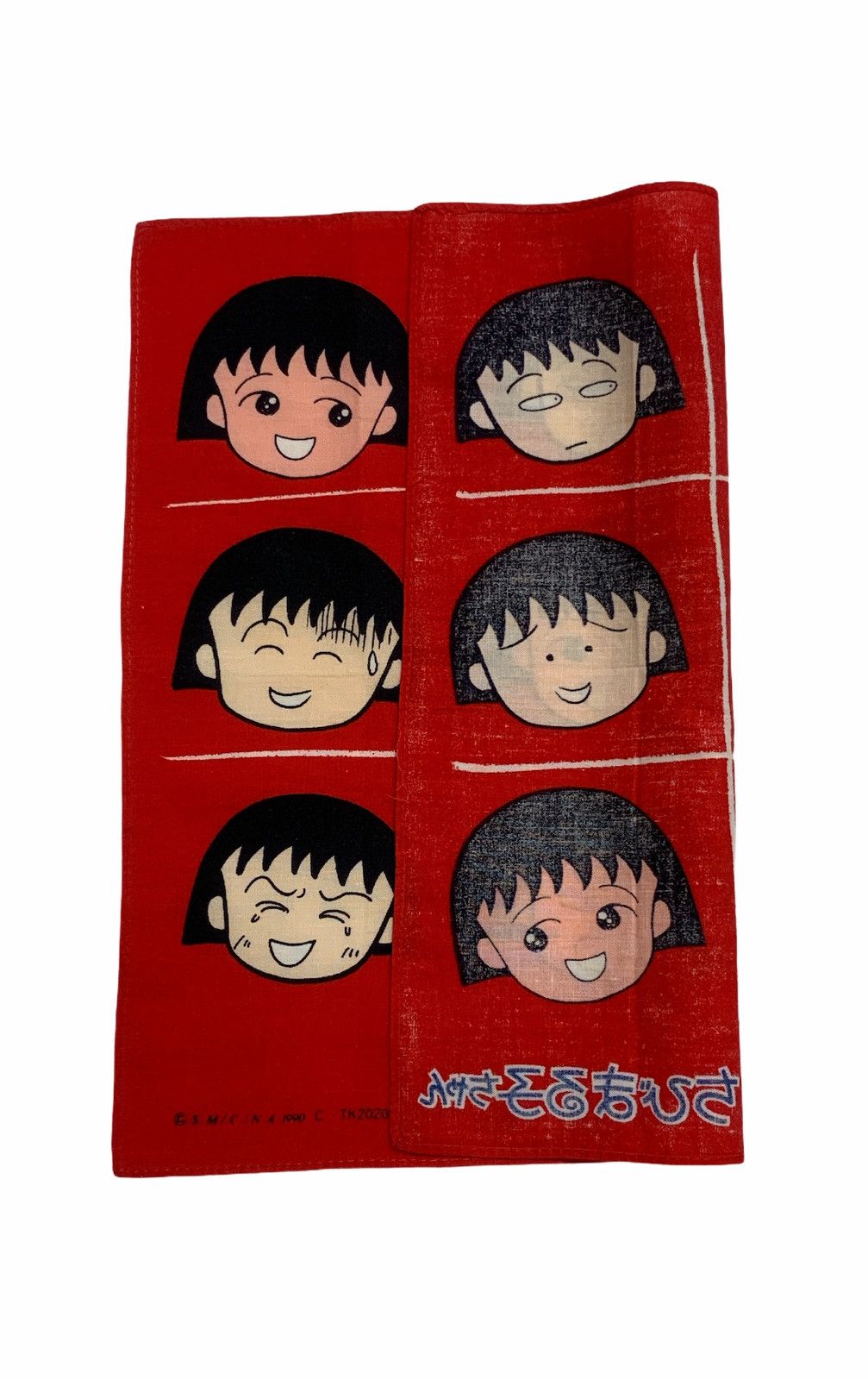 Anime × Japanese Brand Chibi Maruko Chan Handkerchief Bandana Turban Pocketsquare Size ONE SIZE - 3 Thumbnail