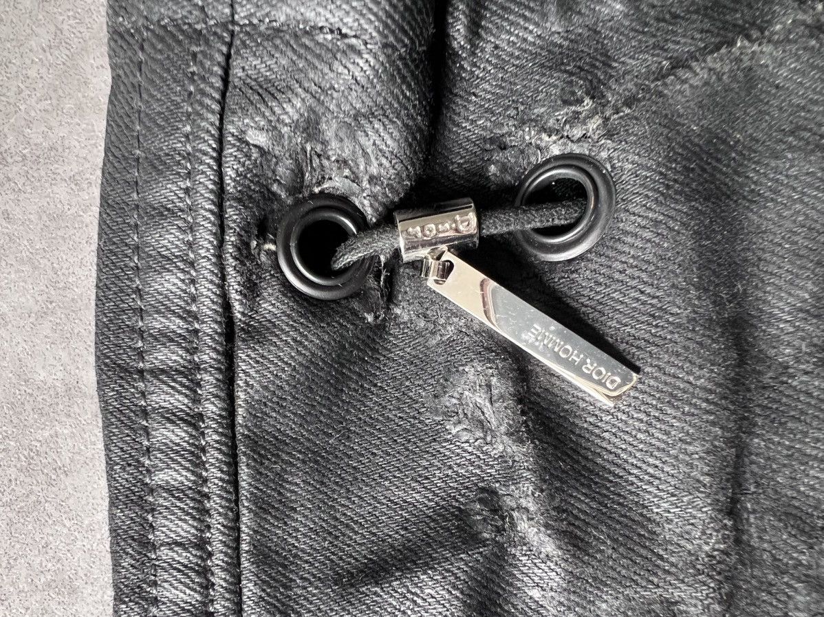 Dior × Hedi Slimane SS04 “Strip” Waxed Destroyed Shoulder Bag Size ONE SIZE - 7 Thumbnail