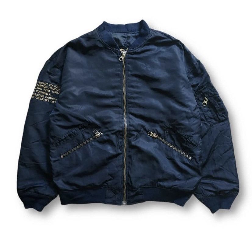 Japanese Brand Amazing Multi-Pocket Bomber Jacket | Grailed