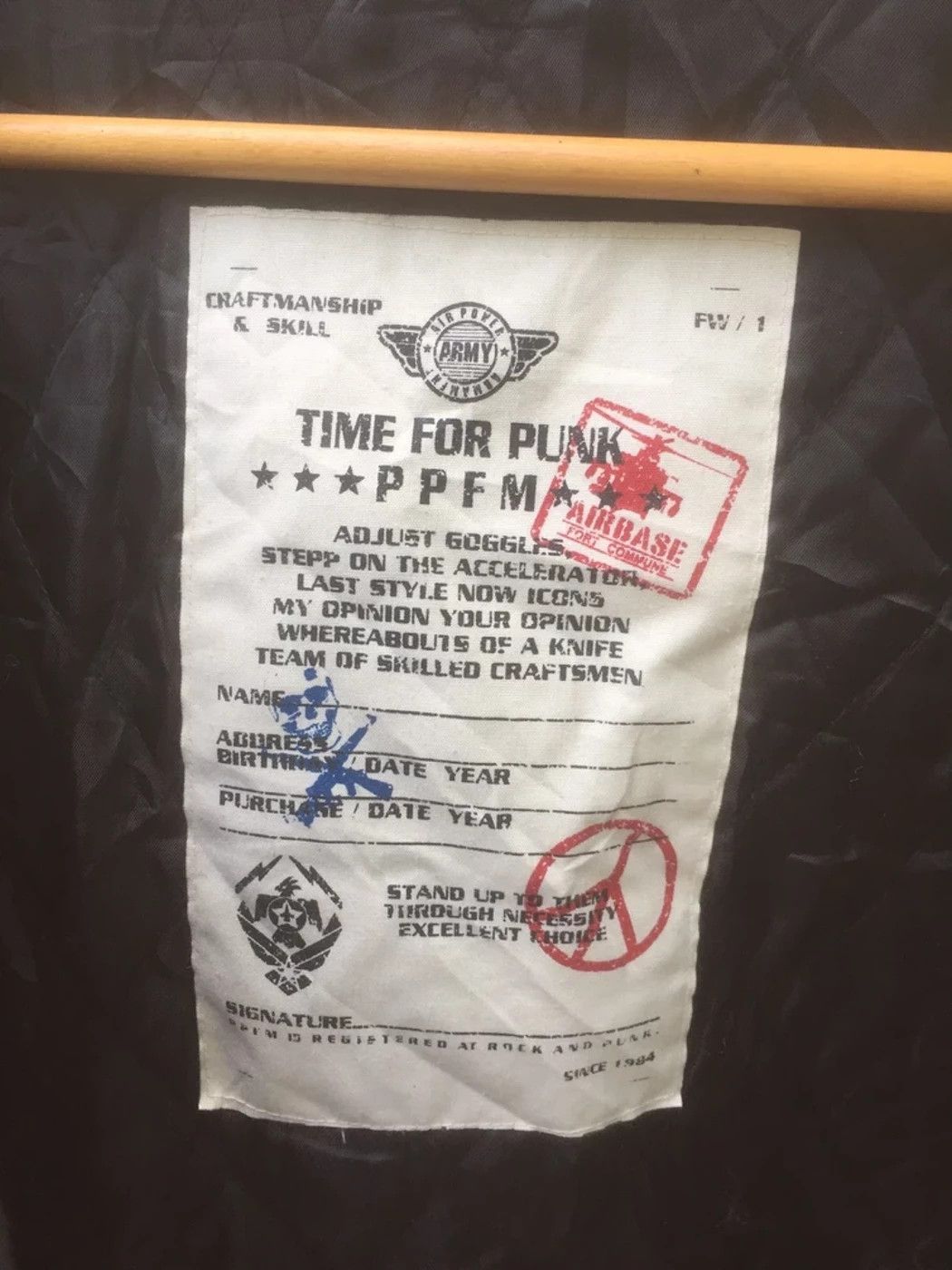 PPFM HEAT🔥 RARE SEDITIONARIES PUNK JACKET BY PPFM Size US M / EU 48-50 / 2 - 9 Thumbnail