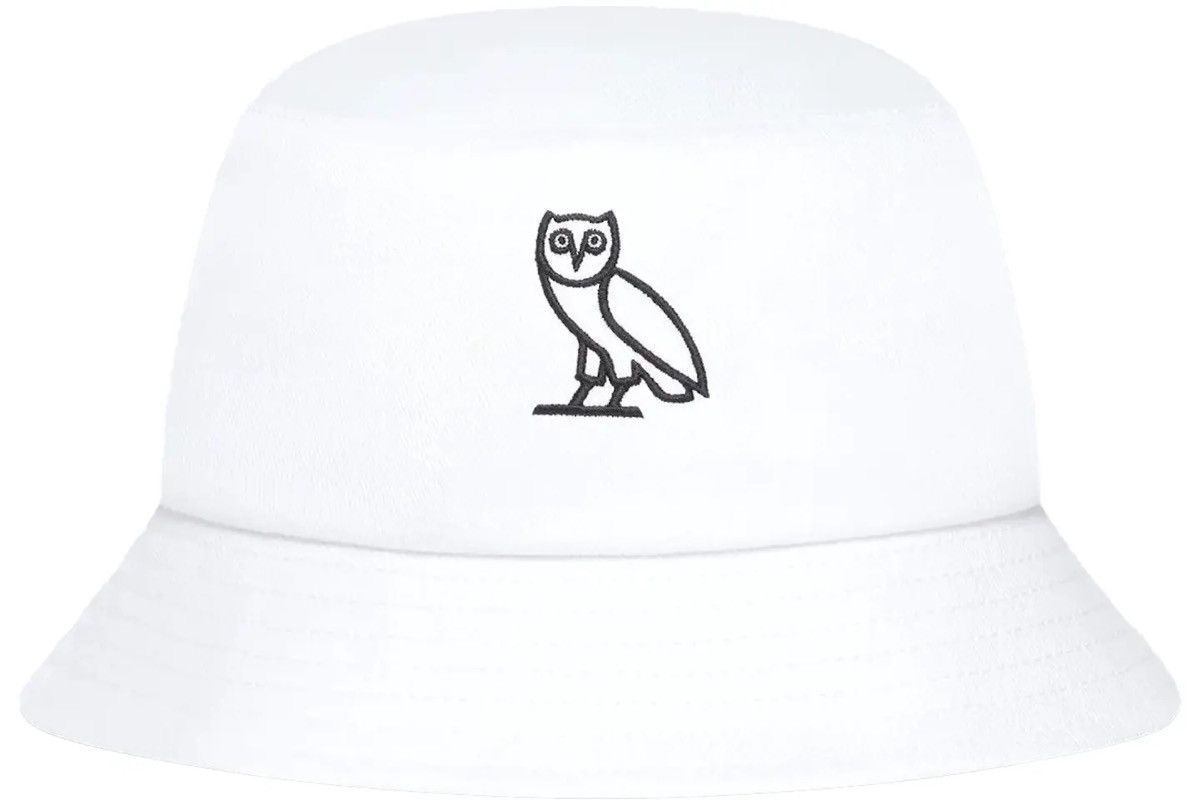 Drake × Hypebeast × October's Very Own OVO Owl White Bucket Hat (Brand New with Tags) rare Size ONE SIZE - 2 Thumbnail