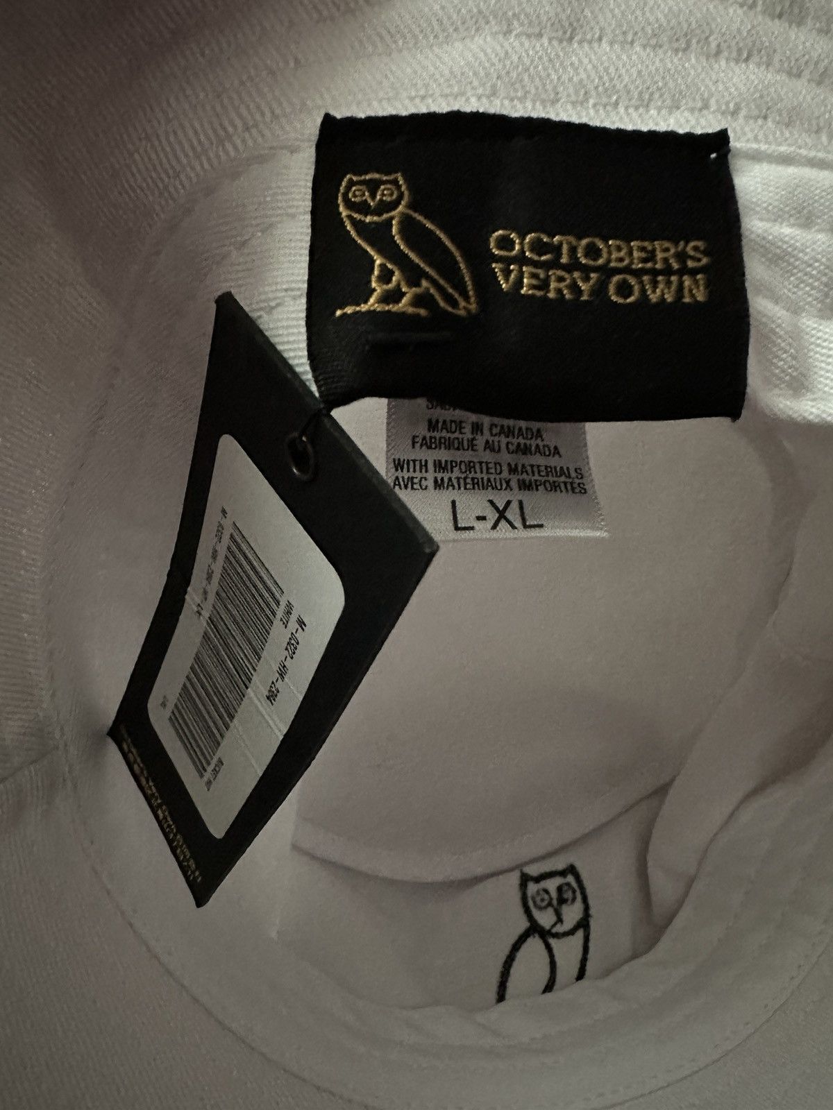Drake × Hypebeast × October's Very Own OVO Owl White Bucket Hat (Brand New with Tags) rare Size ONE SIZE - 3 Thumbnail