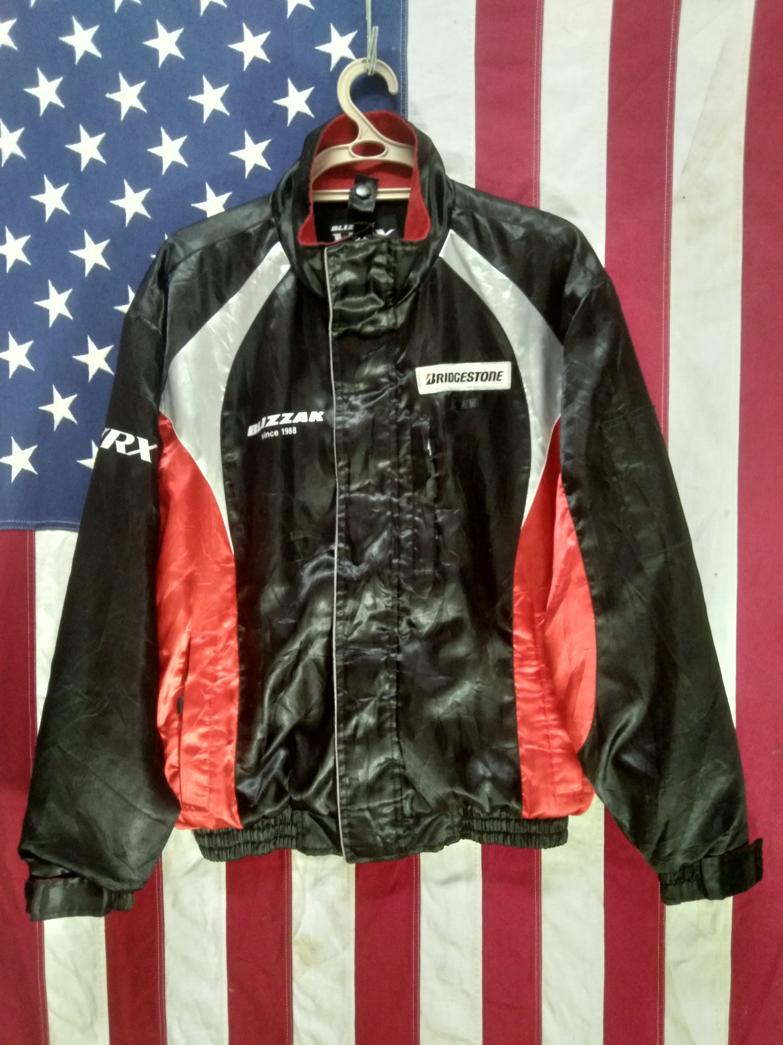 image of Racing x Sports Specialties Bridgestone Blizzak Vrx Light Jacket in Black/Red, Men's (Size Medium)