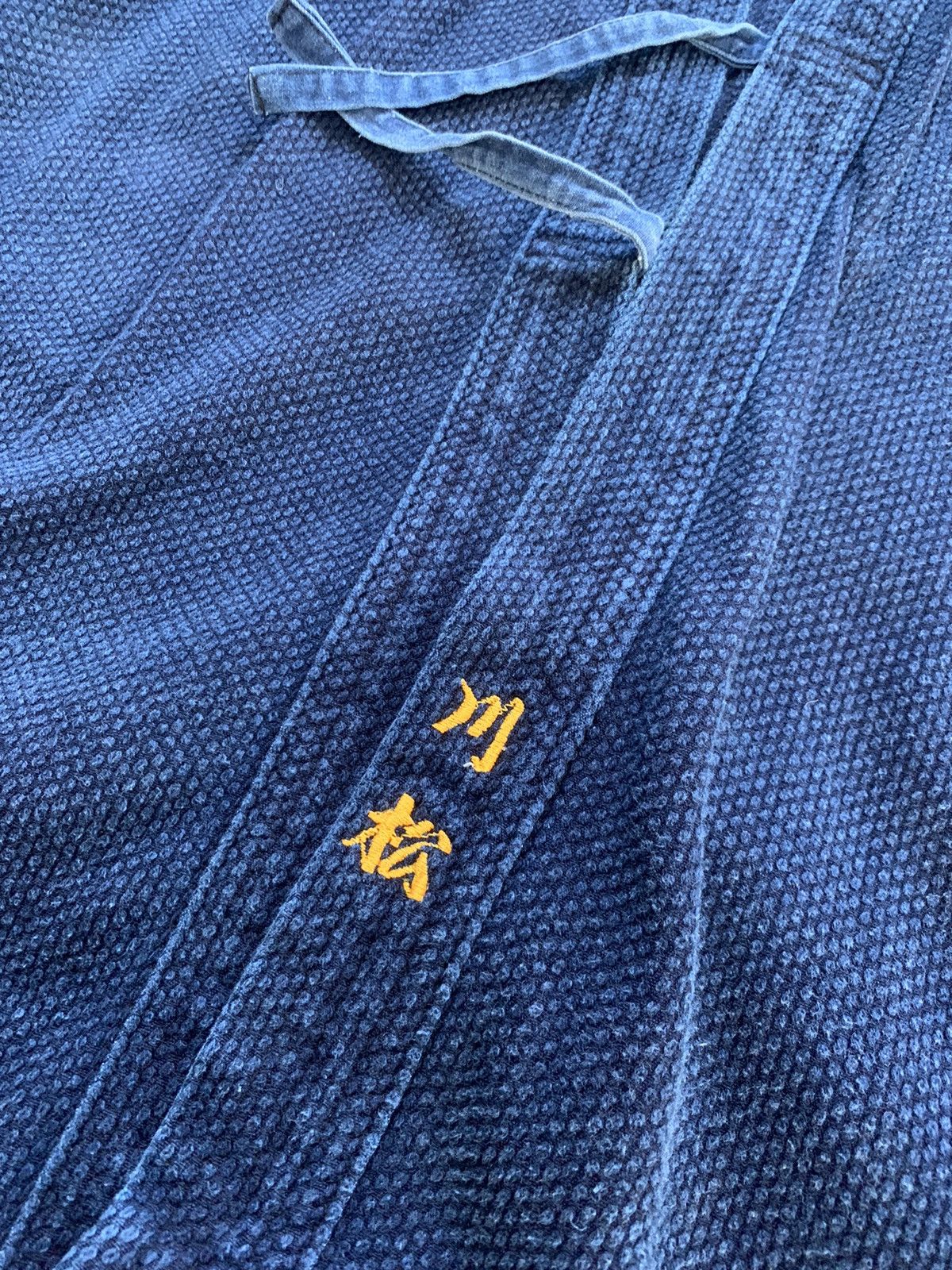 Japanese Brand Vintage Indigo Dyed Kendo Samurai Kimono Noragi Jacket Size US L / EU 52-54 / 3 - 3 Thumbnail