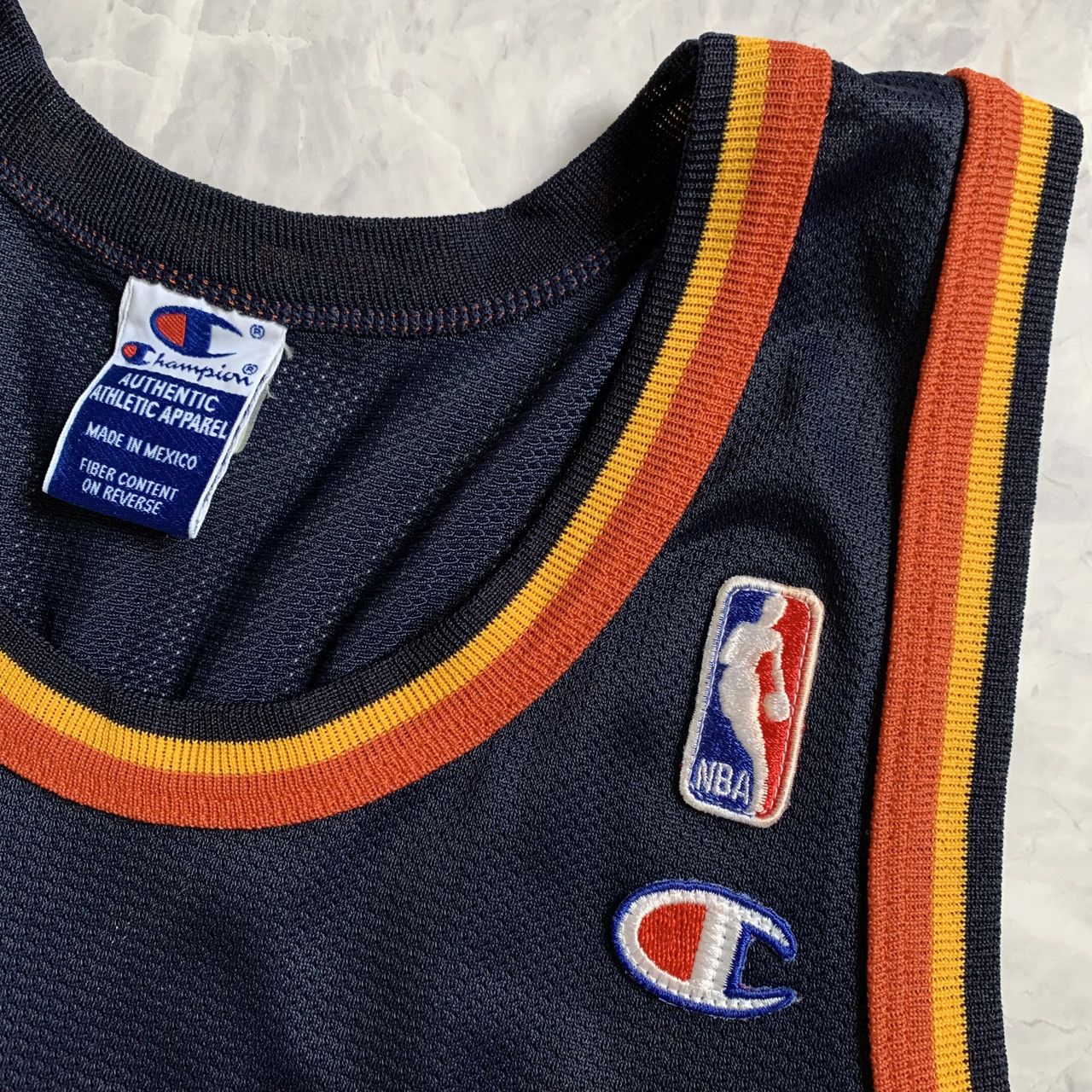 Champion × NBA × Vintage VTG 90s NBA GOLDEN STATE WARRIORS JOE SMITH CHAMPION JERSEY Size US L / EU 52-54 / 3 - 4 Thumbnail