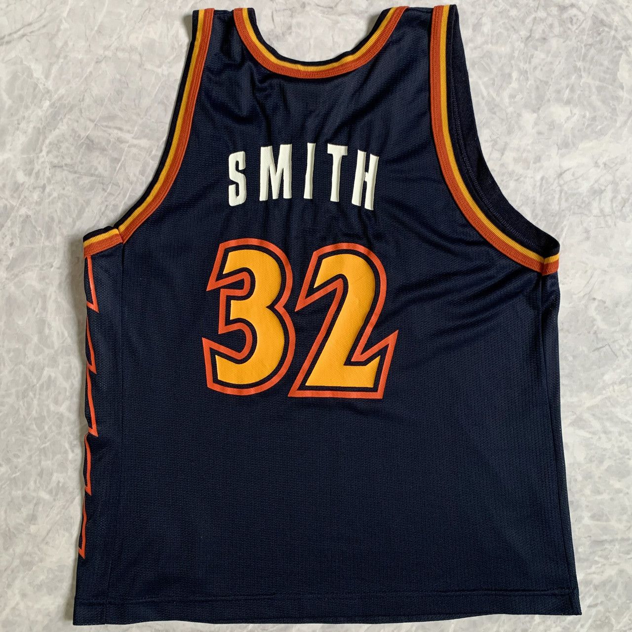 Champion × NBA × Vintage VTG 90s NBA GOLDEN STATE WARRIORS JOE SMITH CHAMPION JERSEY Size US L / EU 52-54 / 3 - 2 Thumbnail