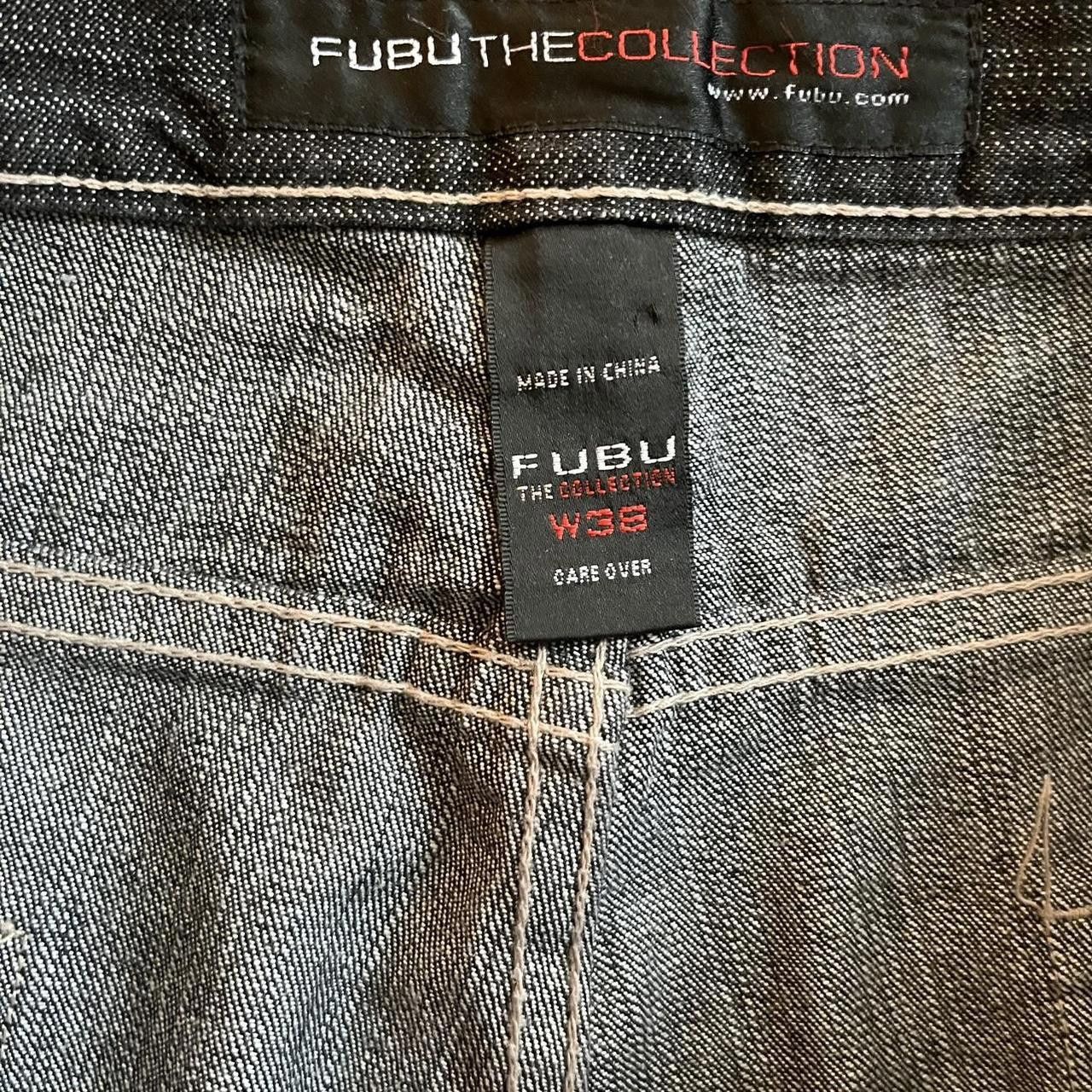 Short Jean Baggy Vintage FUBU Y2K Taille 16 - Bleu - Style Années 2000 - Occasion Très Bon état