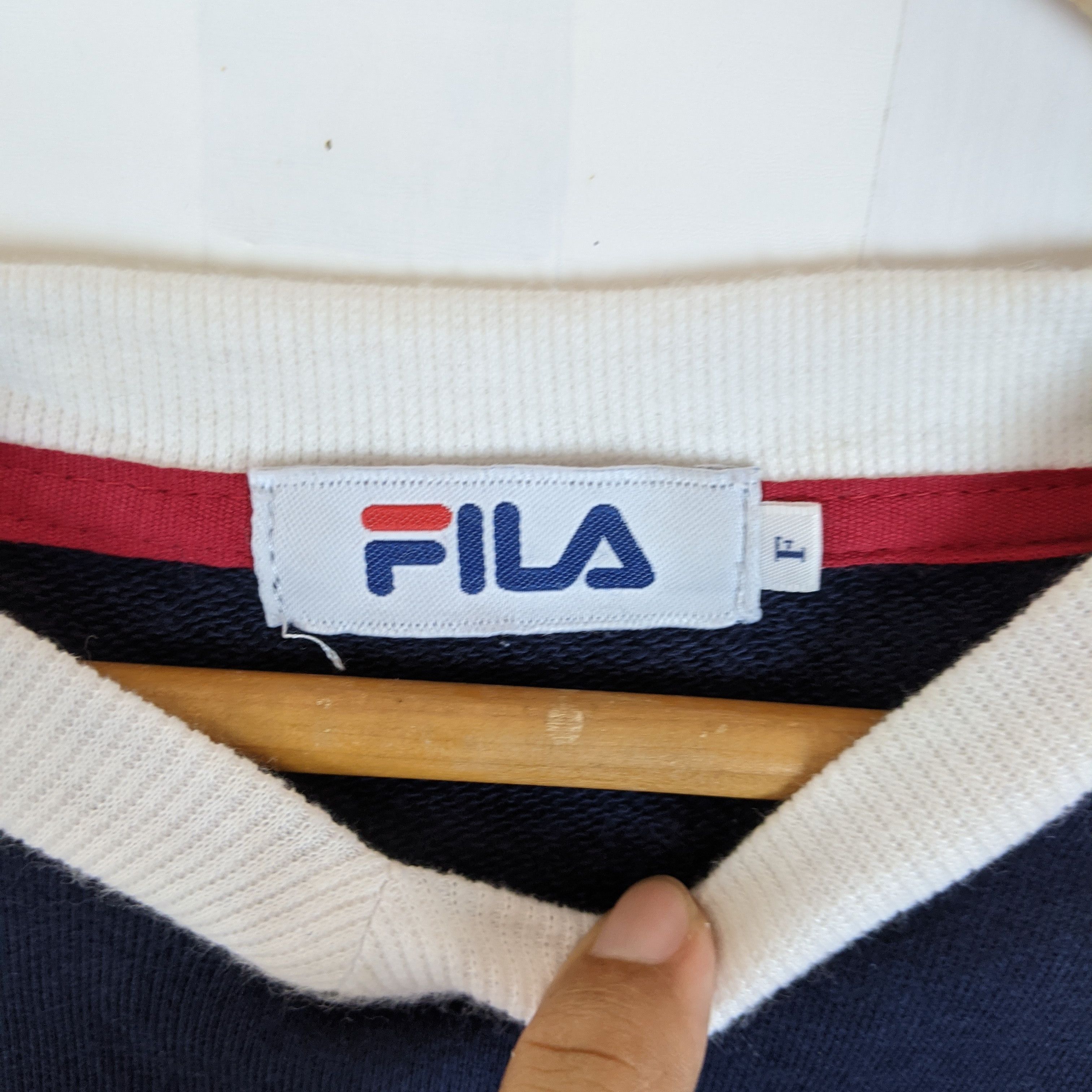 Fila FILA Big Logo Spell Out Jumper Sweatshirt Size L / US 10 / IT 46 - 10 Thumbnail