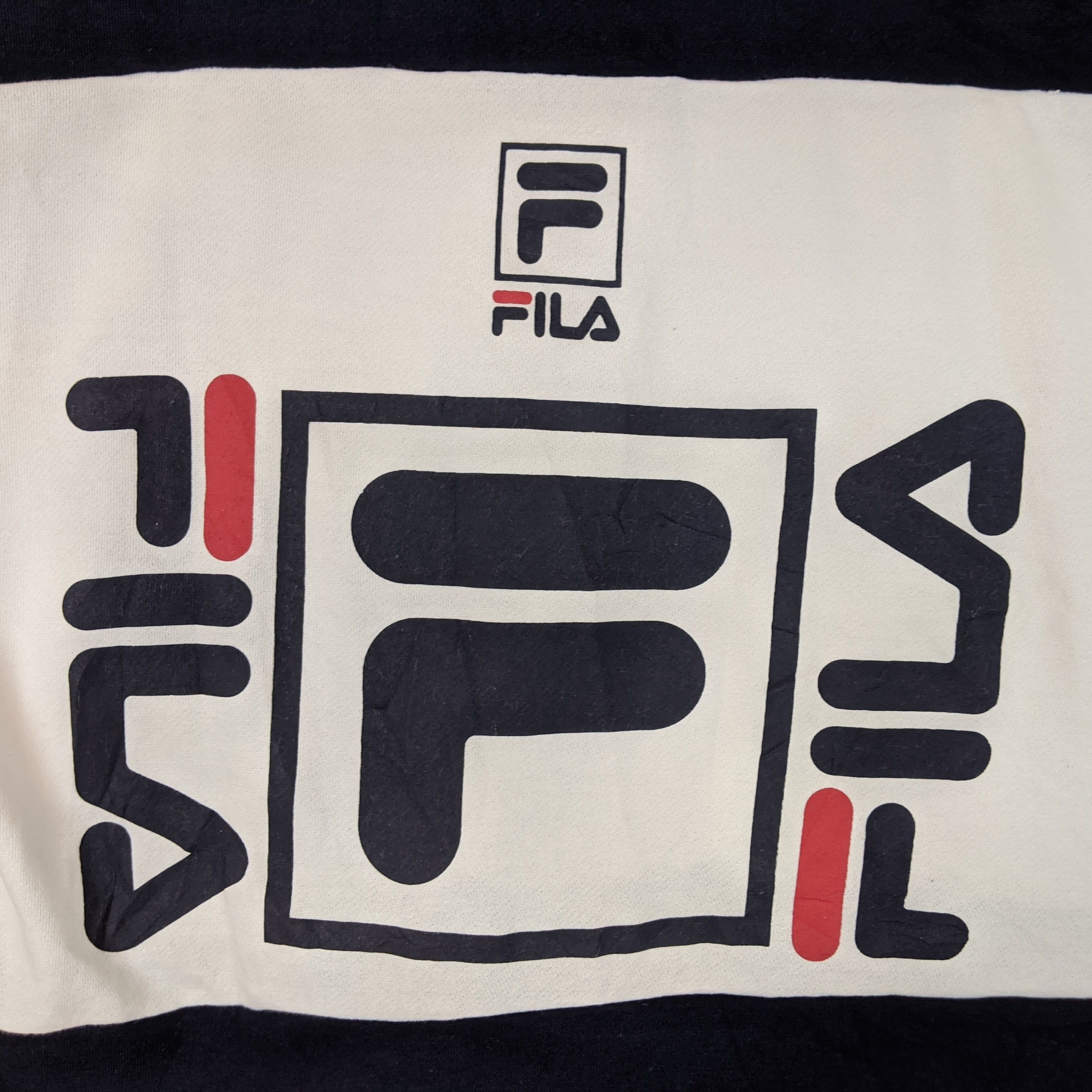 Fila FILA Big Logo Spell Out Jumper Sweatshirt Size L / US 10 / IT 46 - 7 Thumbnail