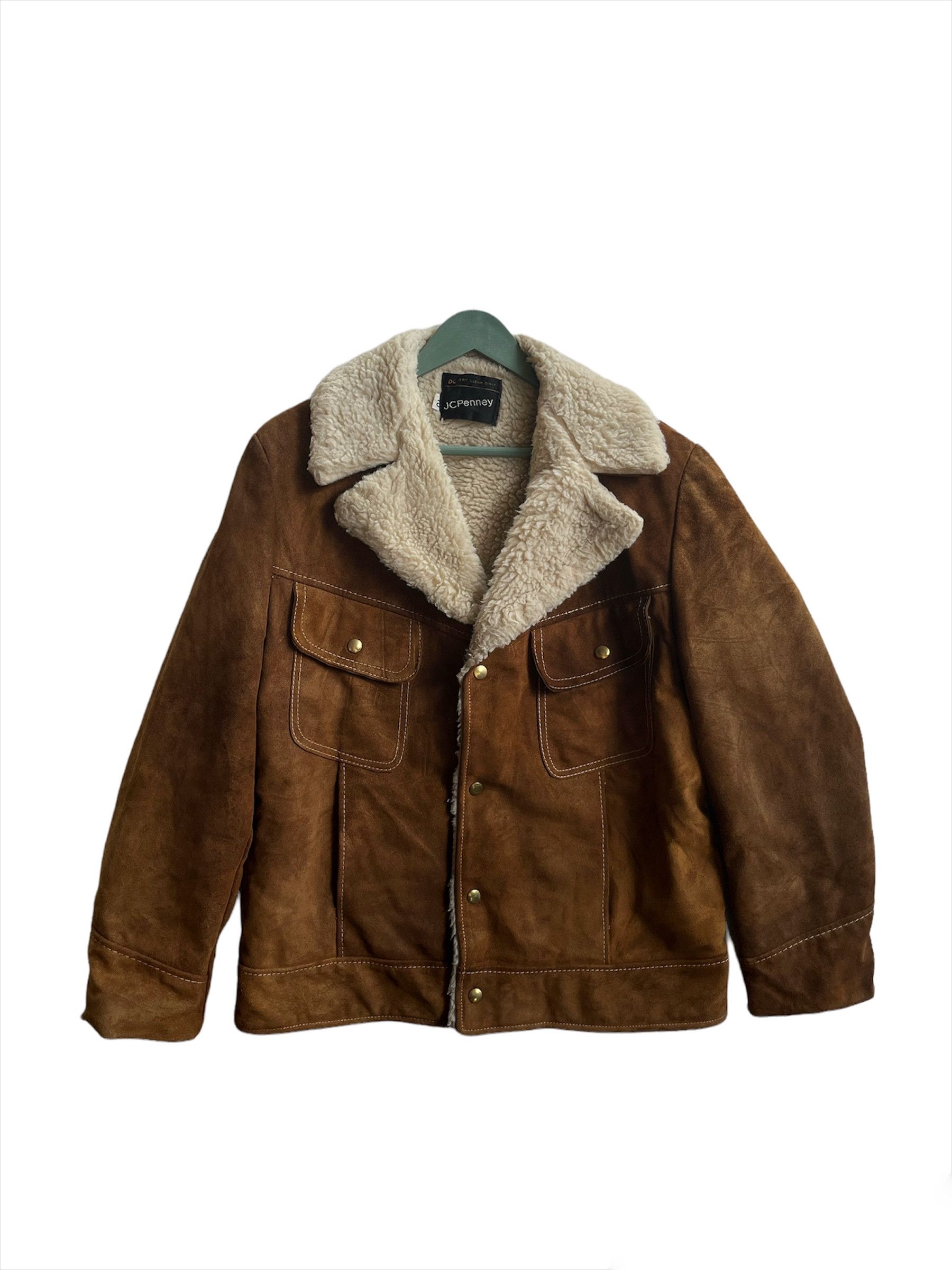 Vintage Jcp Leather Jackets Vintage JC Penney Mens 44 Brown