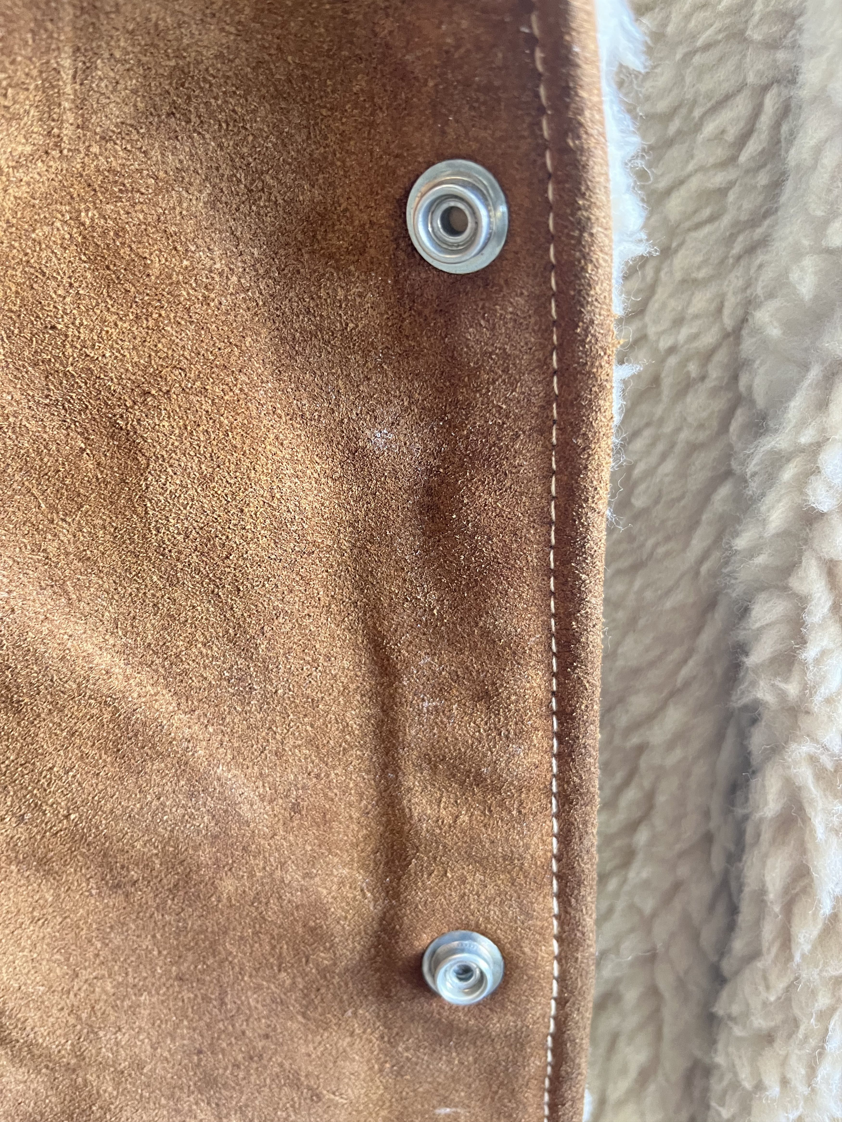 JCPenney Vintage J.C.Penney Leather Sherpa Jacket Size US XXS / EU 40 - 5 Thumbnail