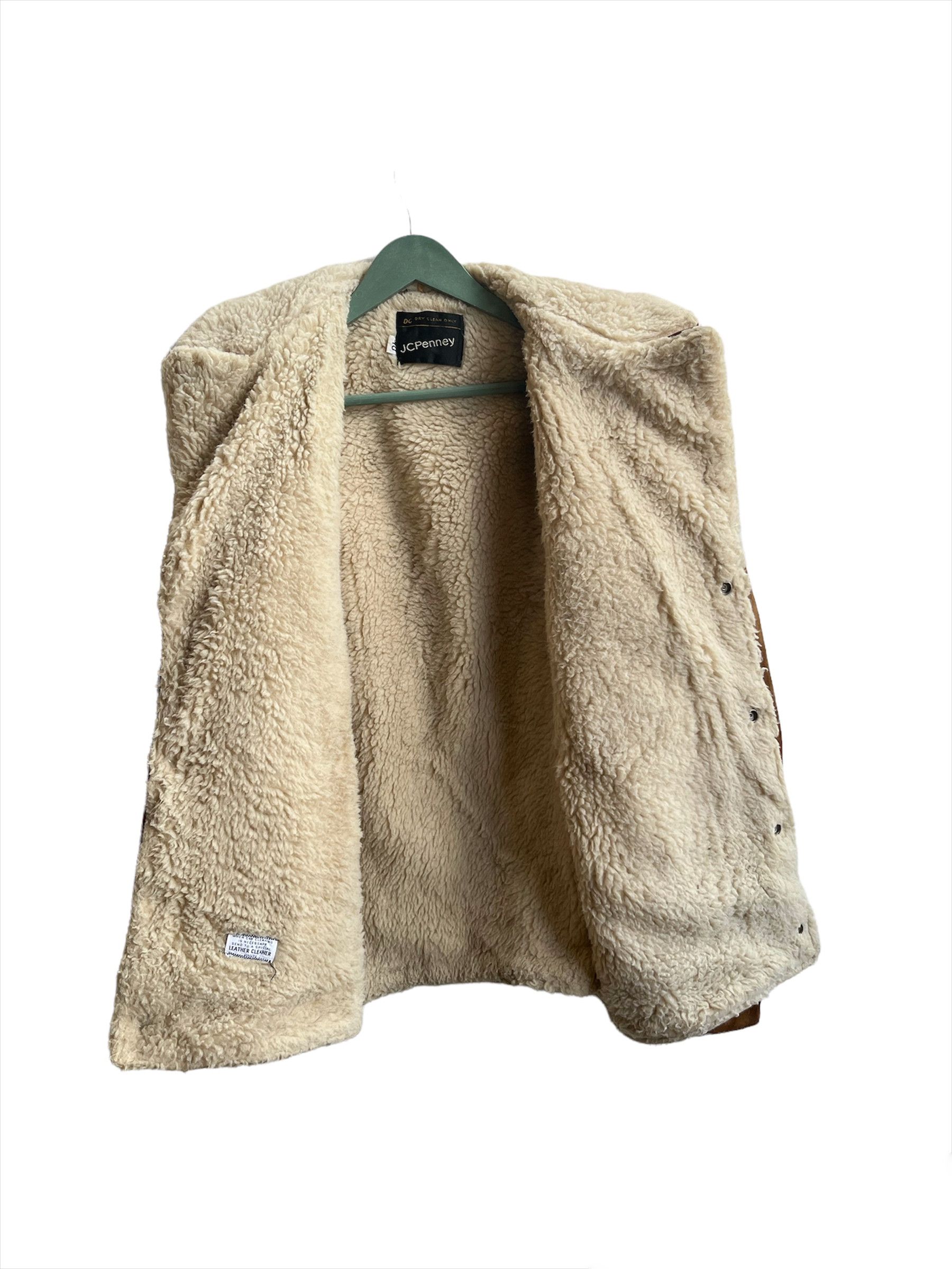 JCPenney Vintage J.C.Penney Leather Sherpa Jacket Size US XXS / EU 40 - 3 Thumbnail