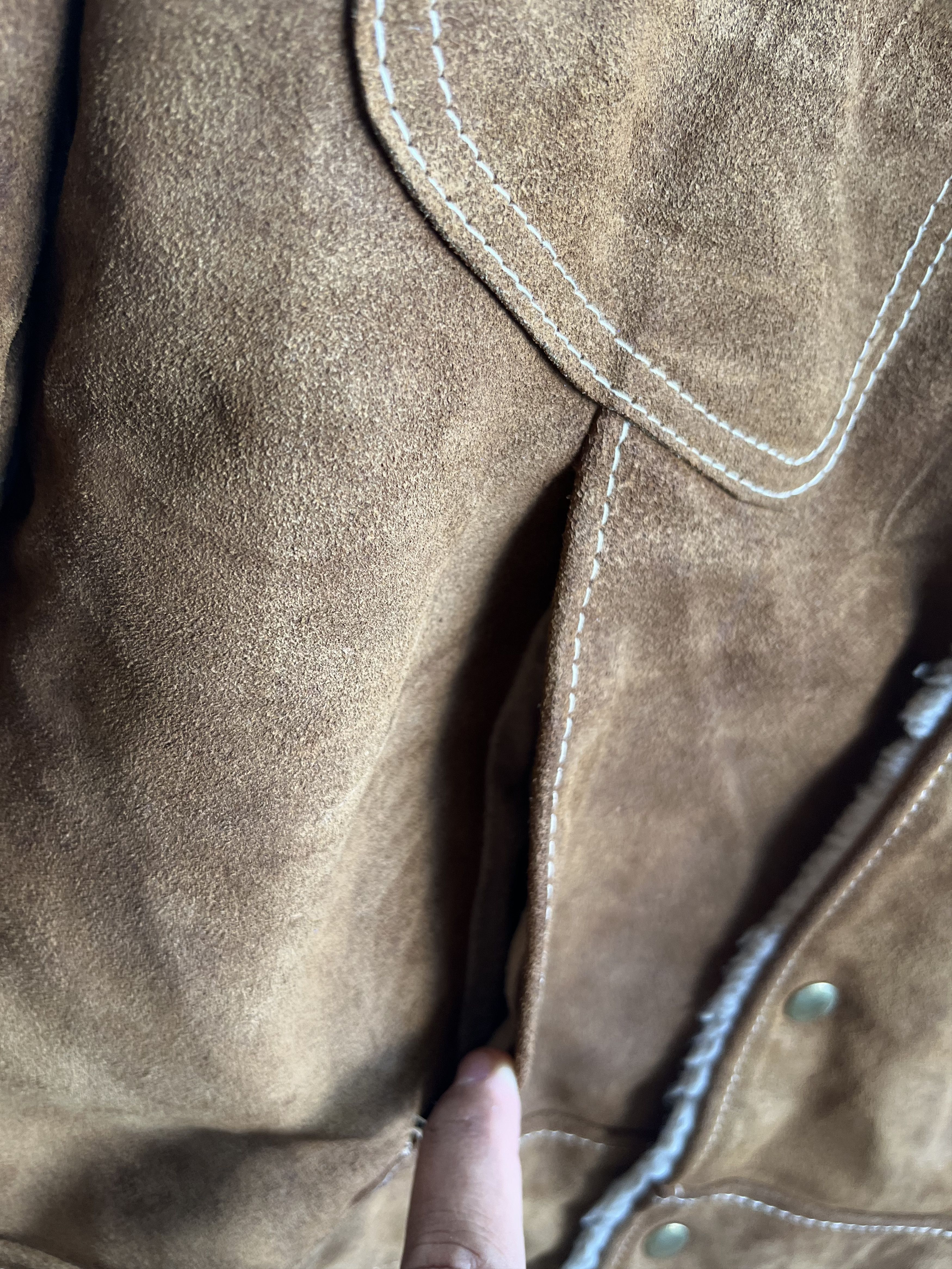 JCPenney Vintage J.C.Penney Leather Sherpa Jacket Size US XXS / EU 40 - 4 Thumbnail