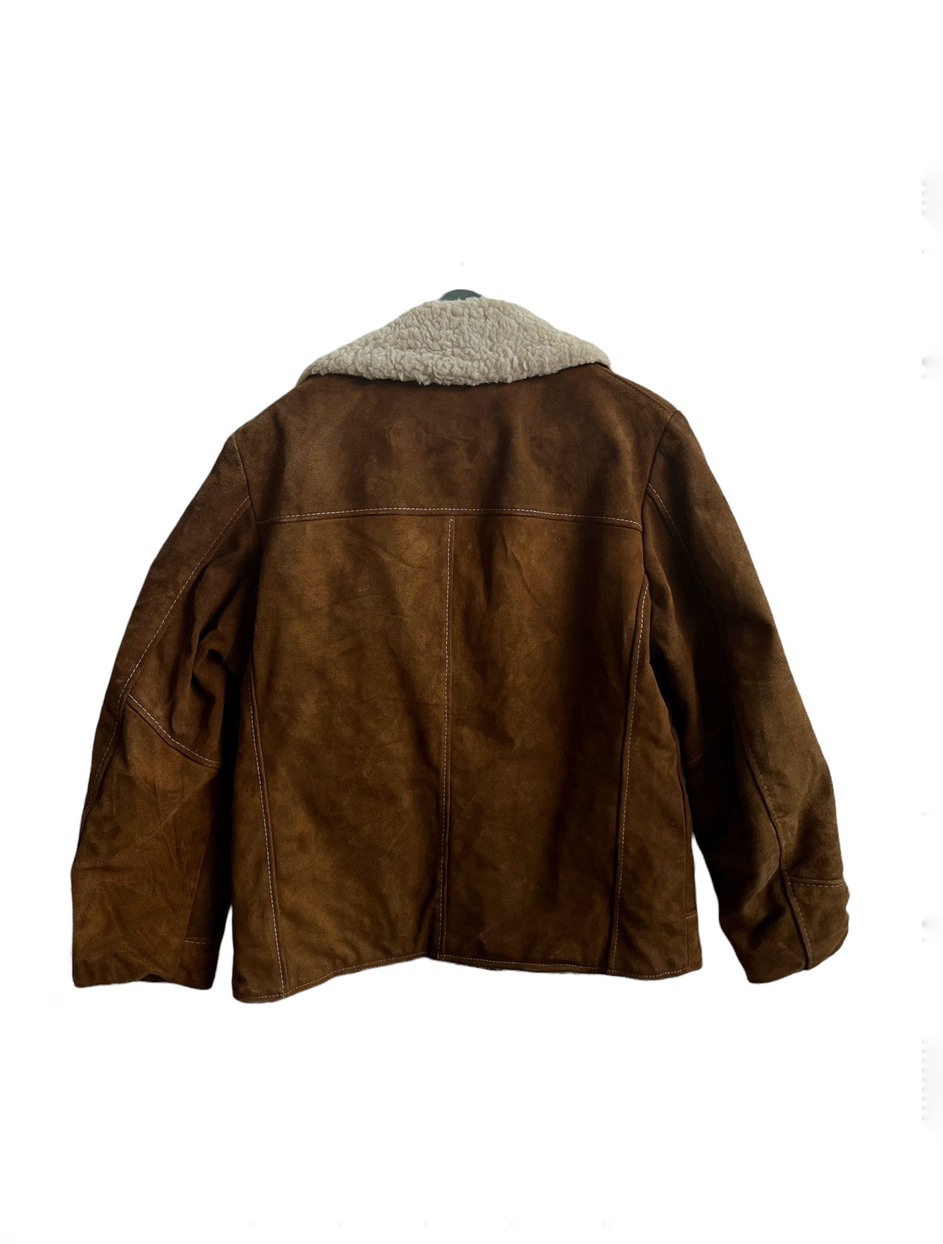 JCPenney Vintage J.C.Penney Leather Sherpa Jacket Size US XXS / EU 40 - 2 Thumbnail