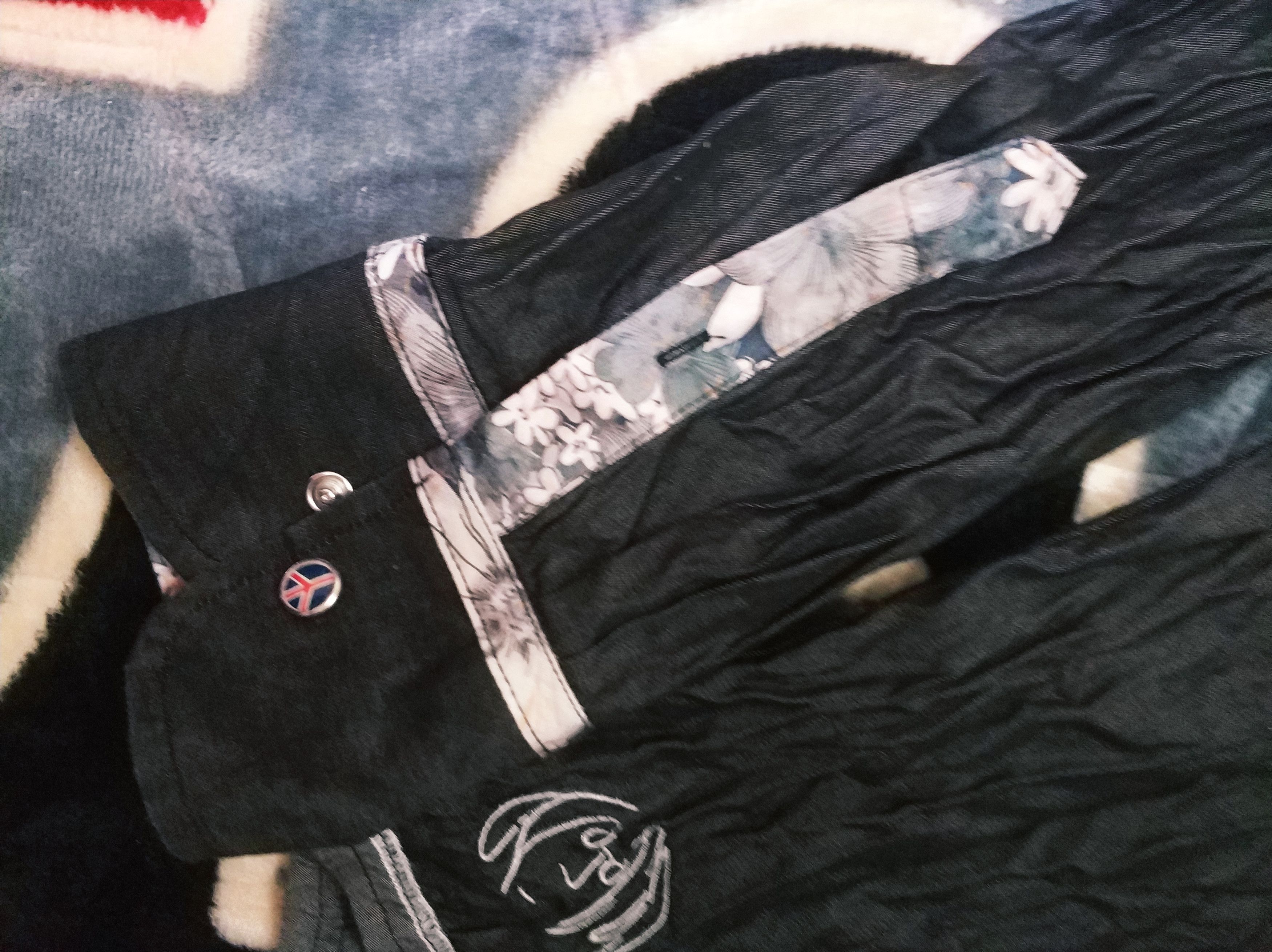 English Laundry 🔥Rare English Laundry x John Lennon Black Floral Shirt Size US M / EU 48-50 / 2 - 5 Thumbnail