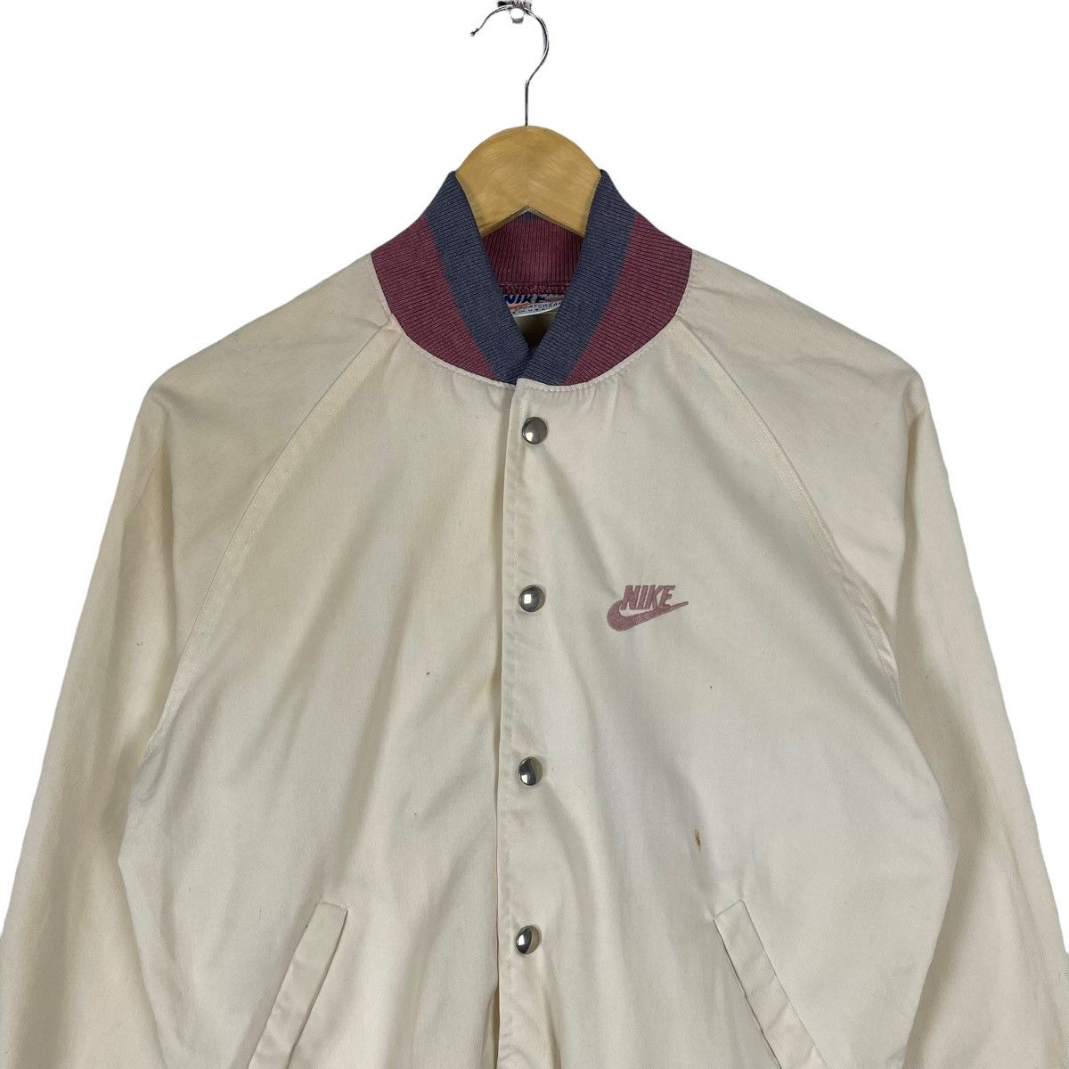 Nike × Vintage ☀️90s NIKE OREN TAG VARSITY LIGHT JACKET Size US S / EU 44-46 / 1 - 2 Thumbnail