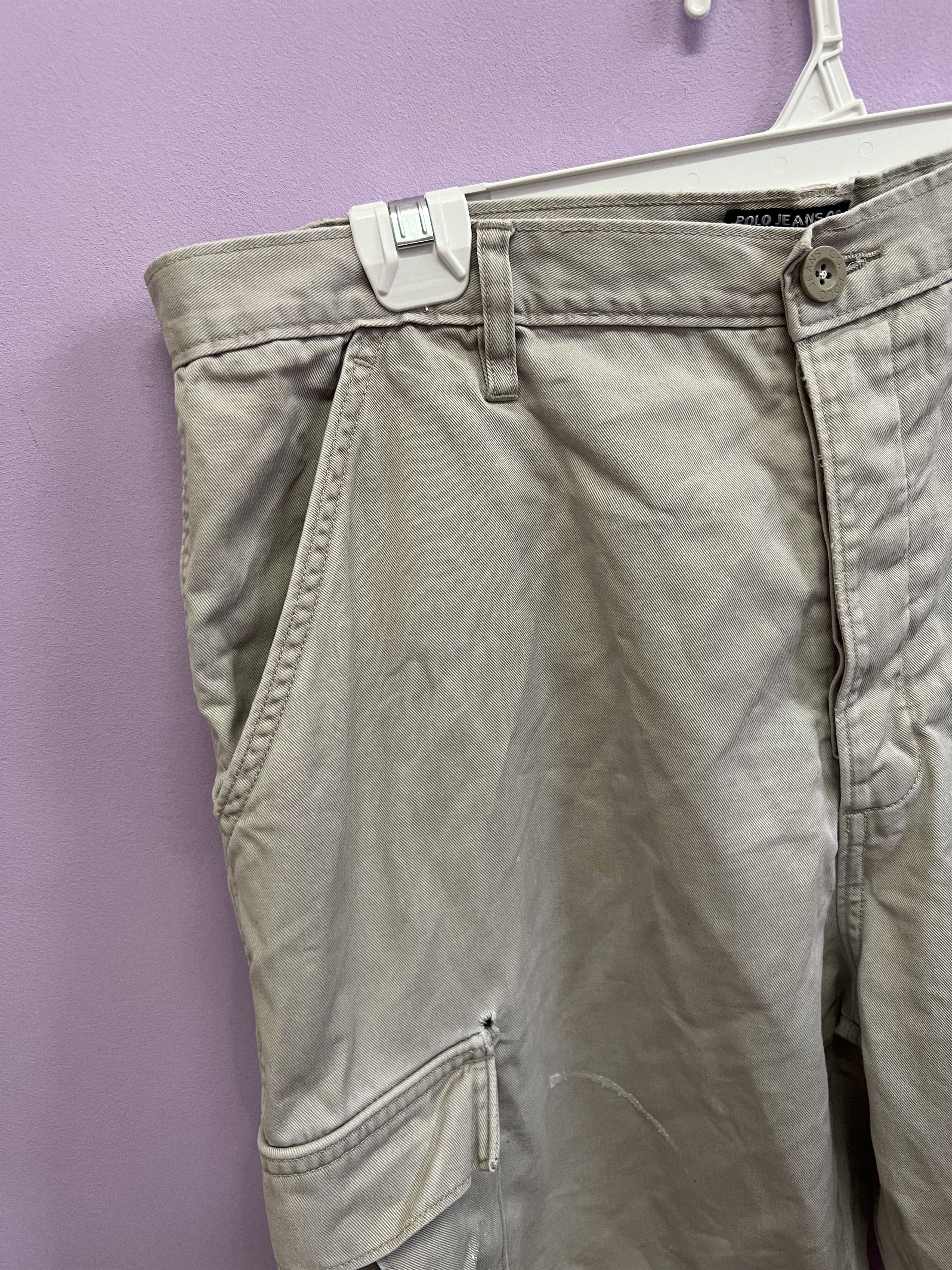 Polo Ralph Lauren 🔥Distressed Vintage Polo Ralph Lauren Cargo Pants Size US 37 - 7 Thumbnail