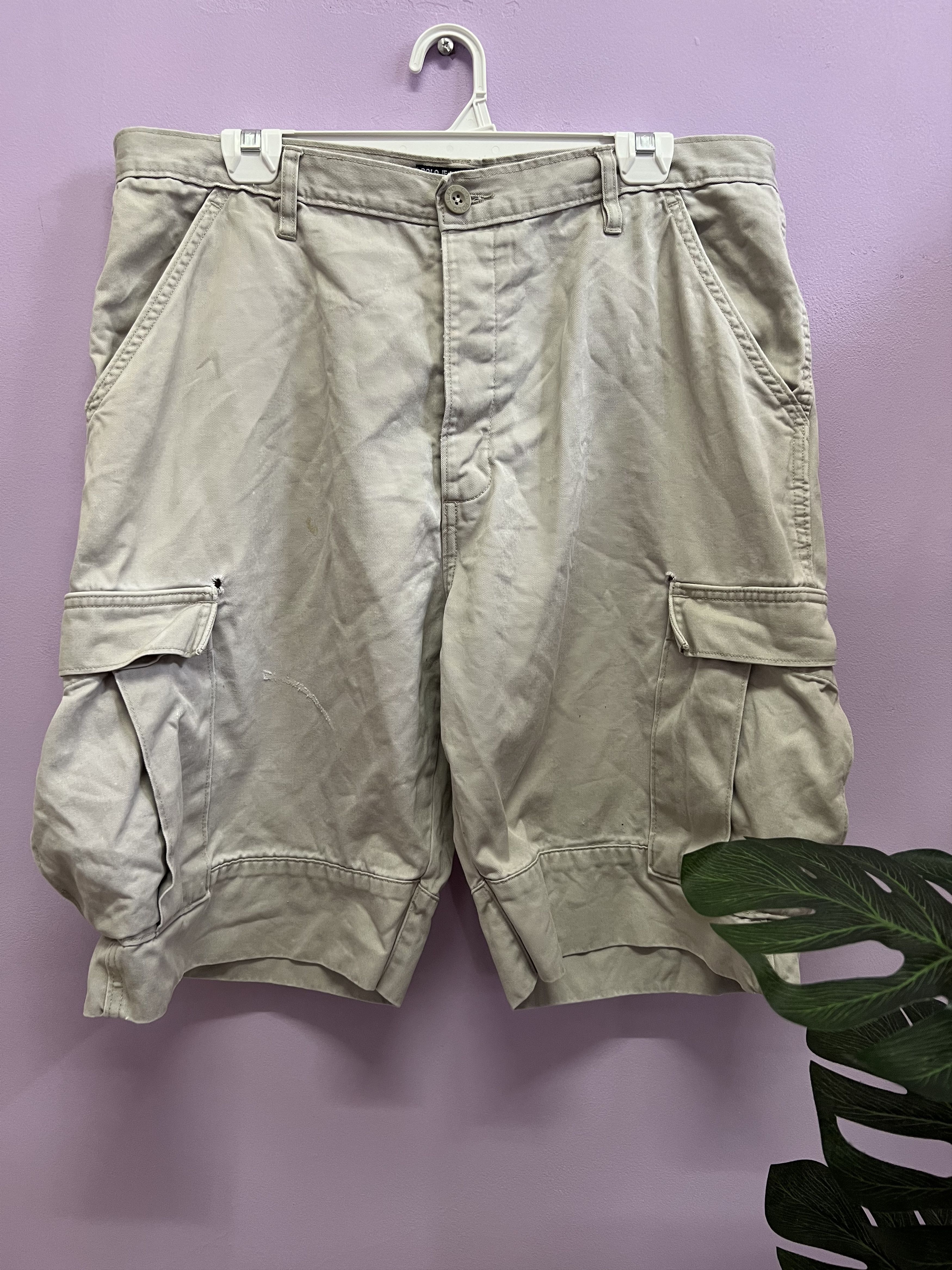 Polo Ralph Lauren 🔥Distressed Vintage Polo Ralph Lauren Cargo Pants Size US 37 - 1 Thumbnail
