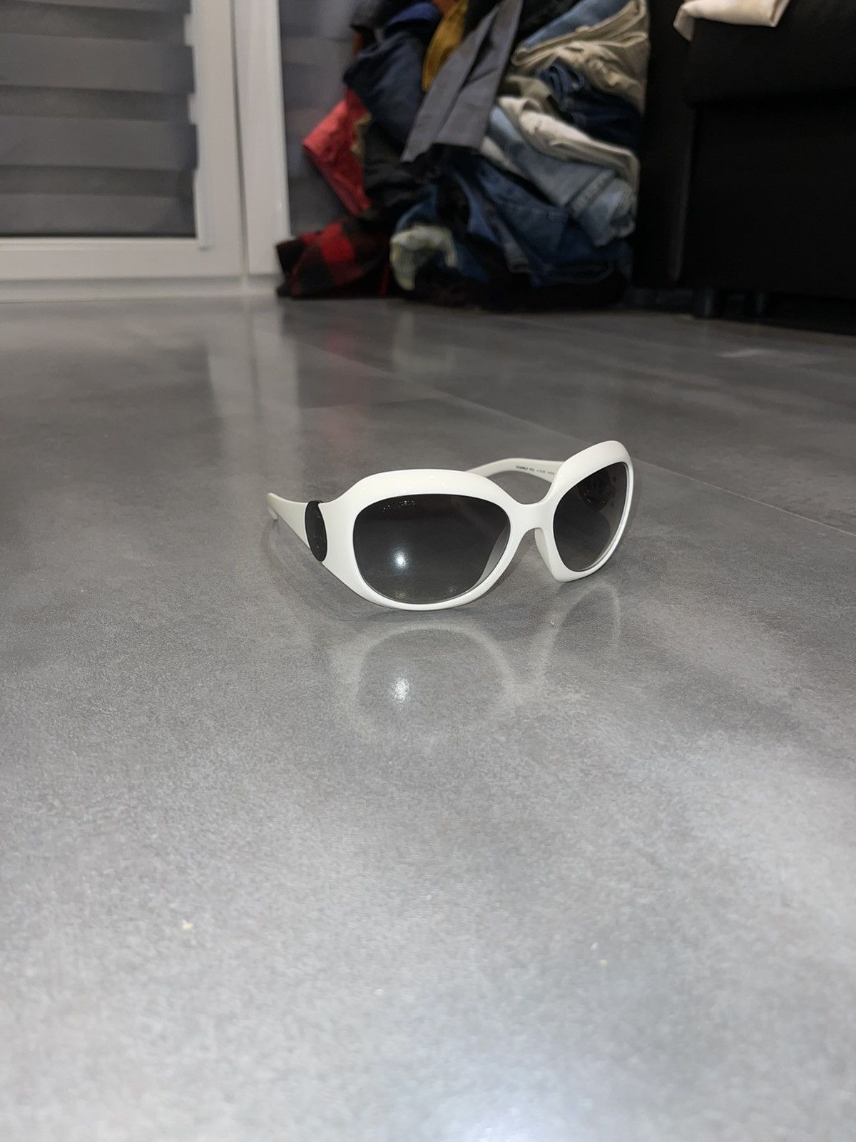 Chanel Chanel 6033 C.716/3C White Cobain Sunglasses Size ONE SIZE - 3 Thumbnail