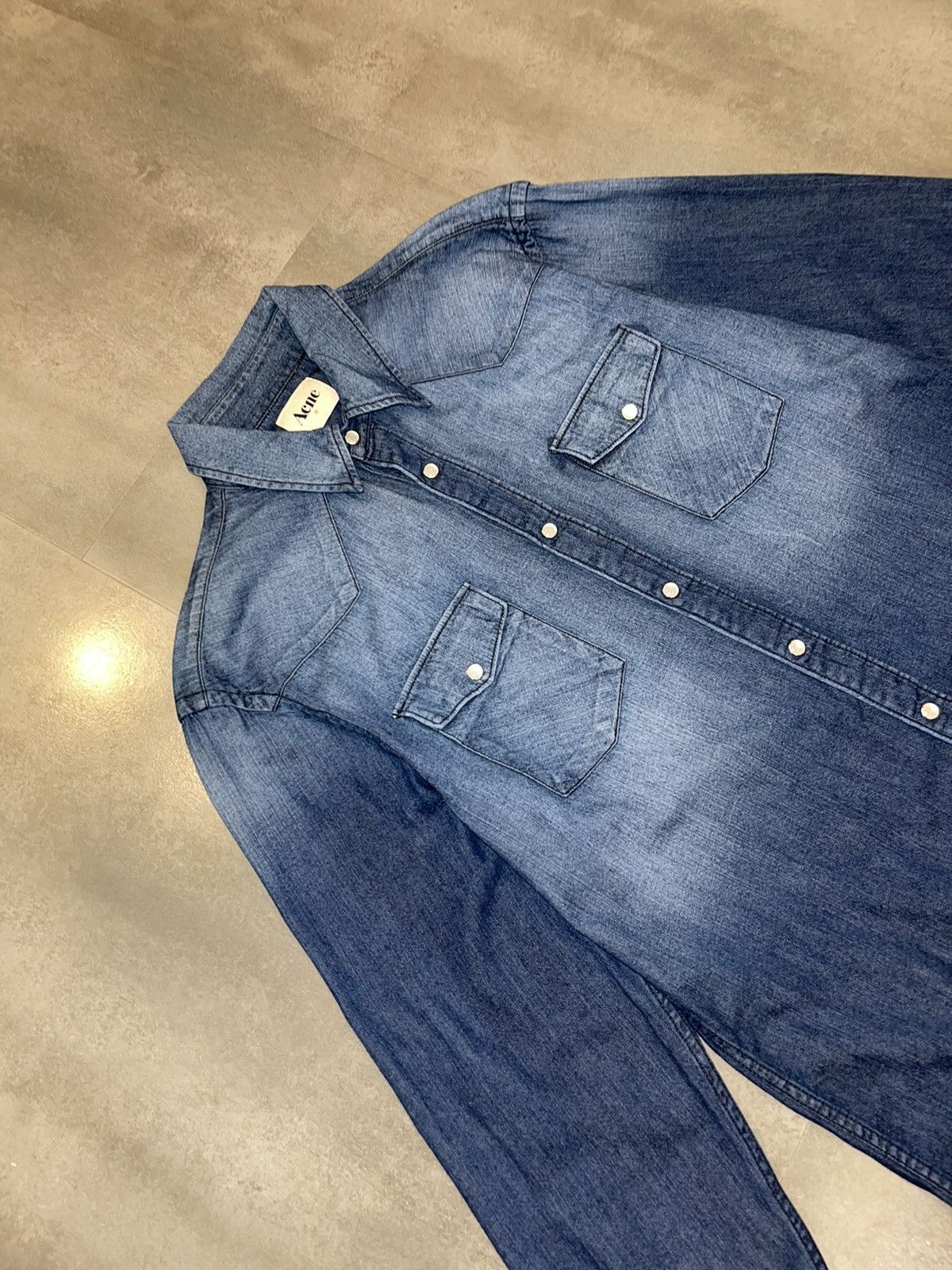 Acne Studios AW11 Acne Studios Texas Indigo Denim Shirt Size US M / EU 48-50 / 2 - 9 Thumbnail