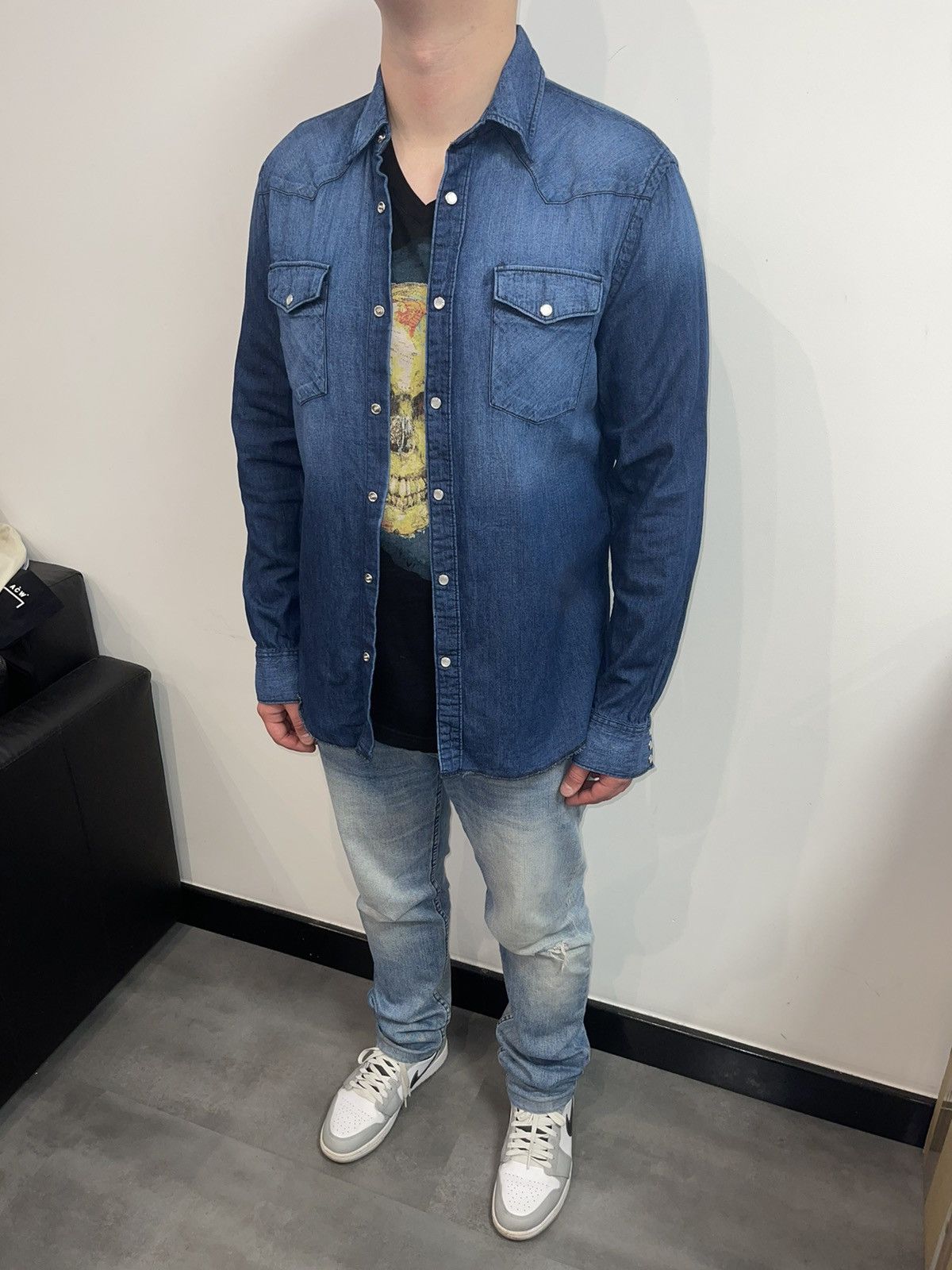 Acne Studios AW11 Acne Studios Texas Indigo Denim Shirt Size US M / EU 48-50 / 2 - 2 Thumbnail