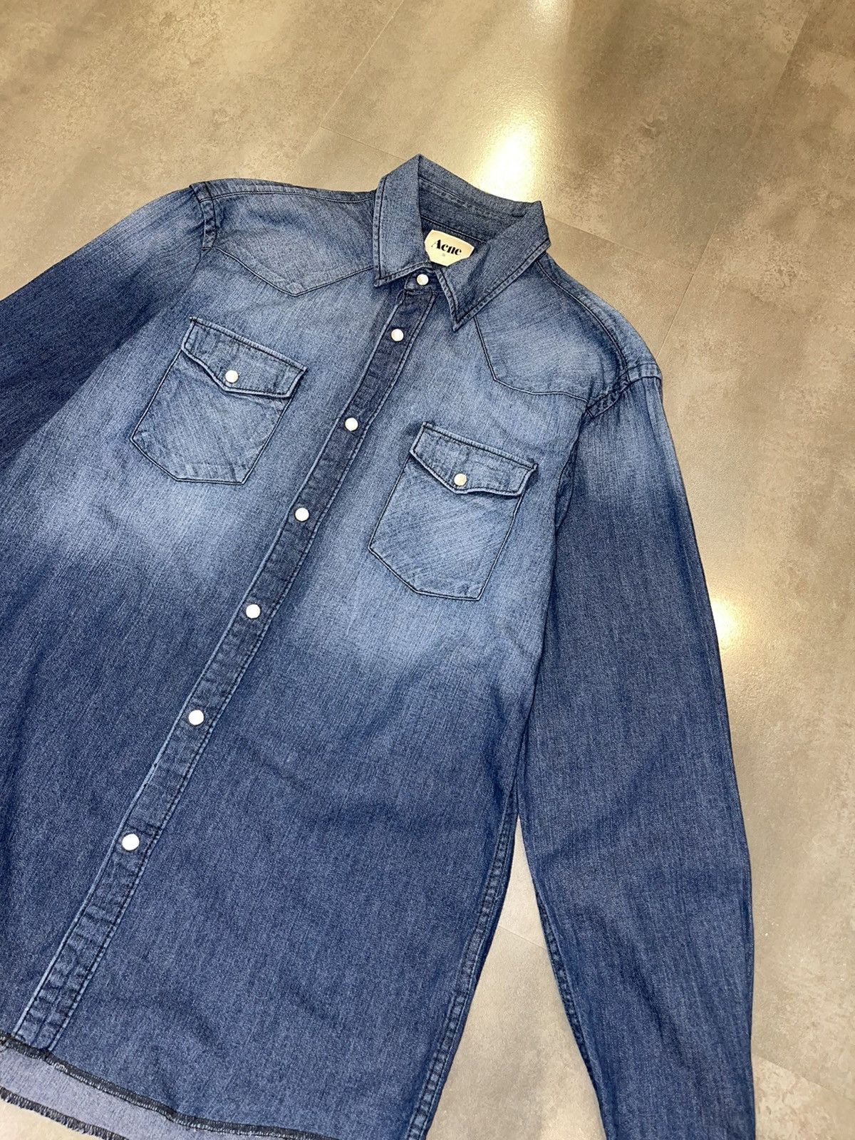 Acne Studios AW11 Acne Studios Texas Indigo Denim Shirt Size US M / EU 48-50 / 2 - 8 Thumbnail
