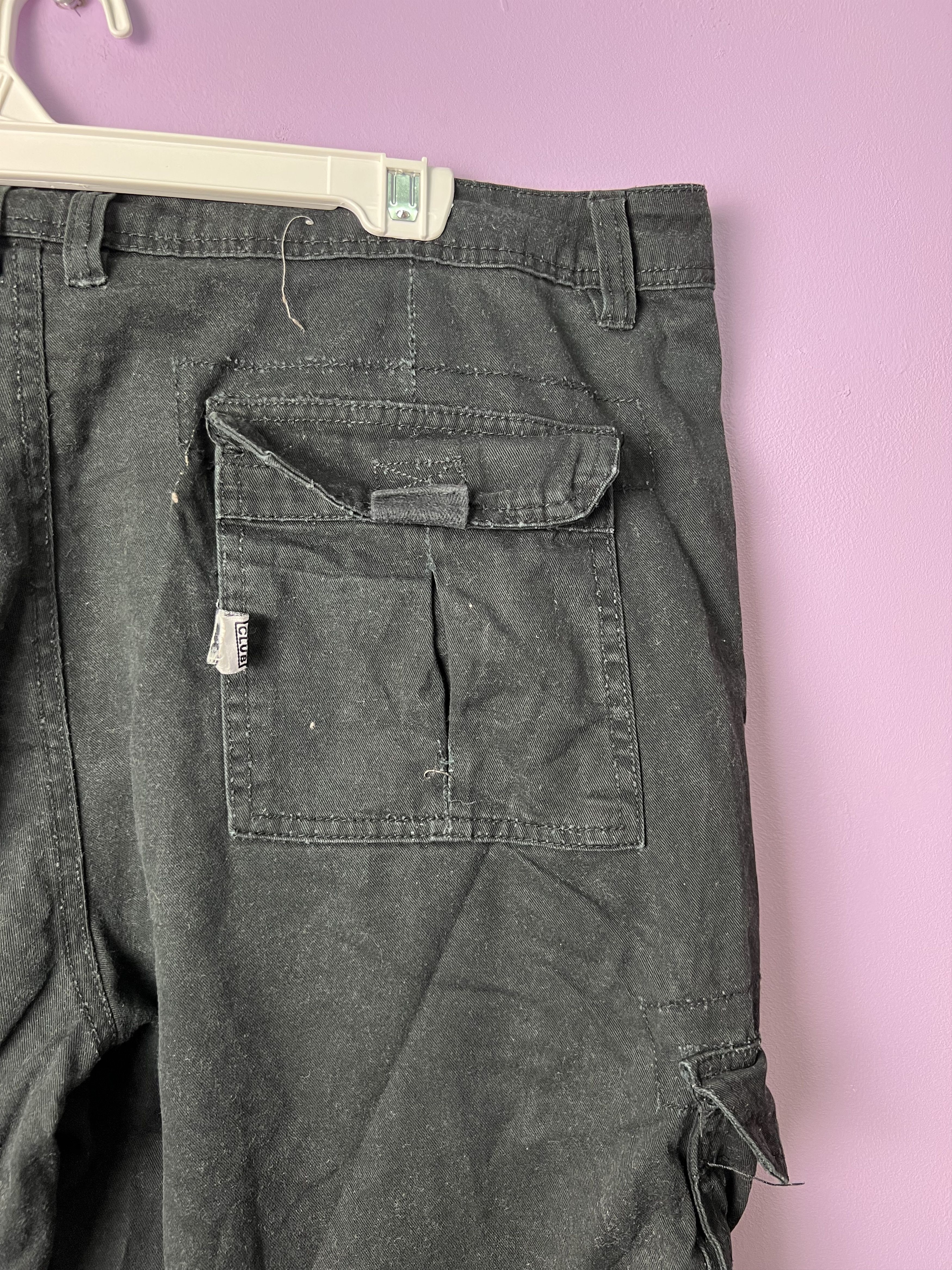 Japanese Brand 🔥Black Pro Club Cargo Pants Size US 41 - 12 Thumbnail