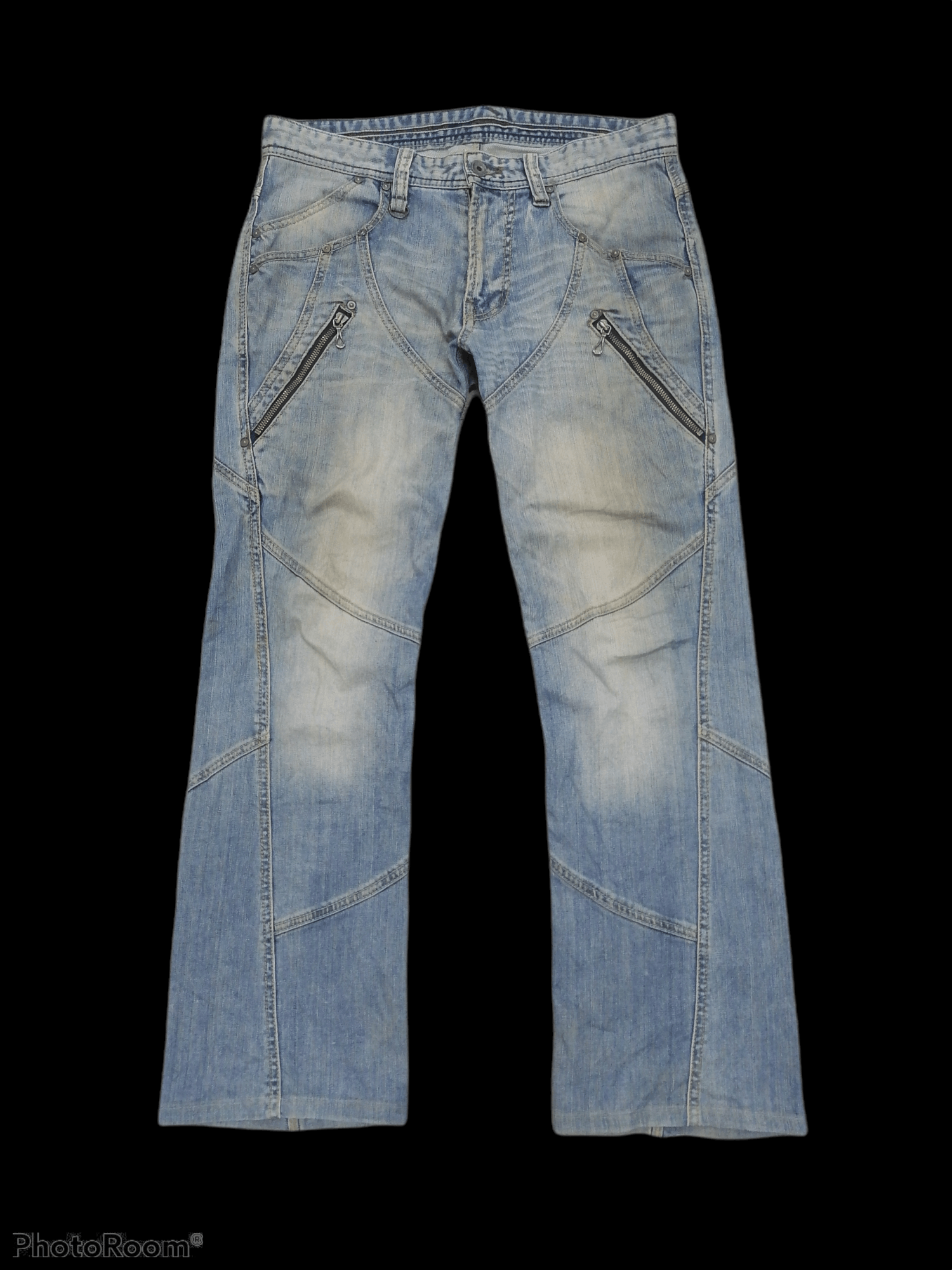 Japanese Brand Cross Stitch Twist Nicole Club Denim Pants Size US 33 - 1 Thumbnail