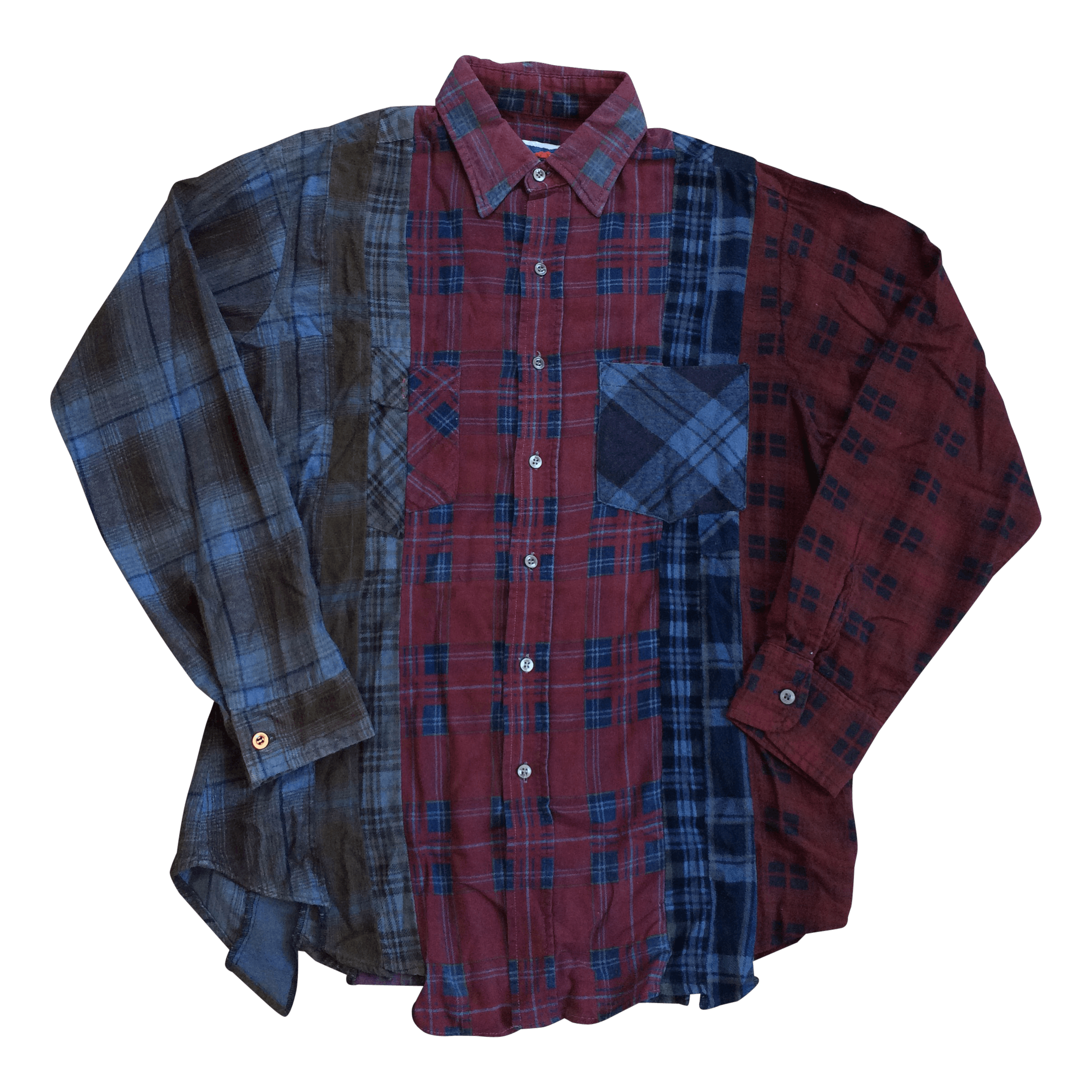 image of Rebuild By Needles 7 Cut Flannel in Mix, Men's (Size Small)