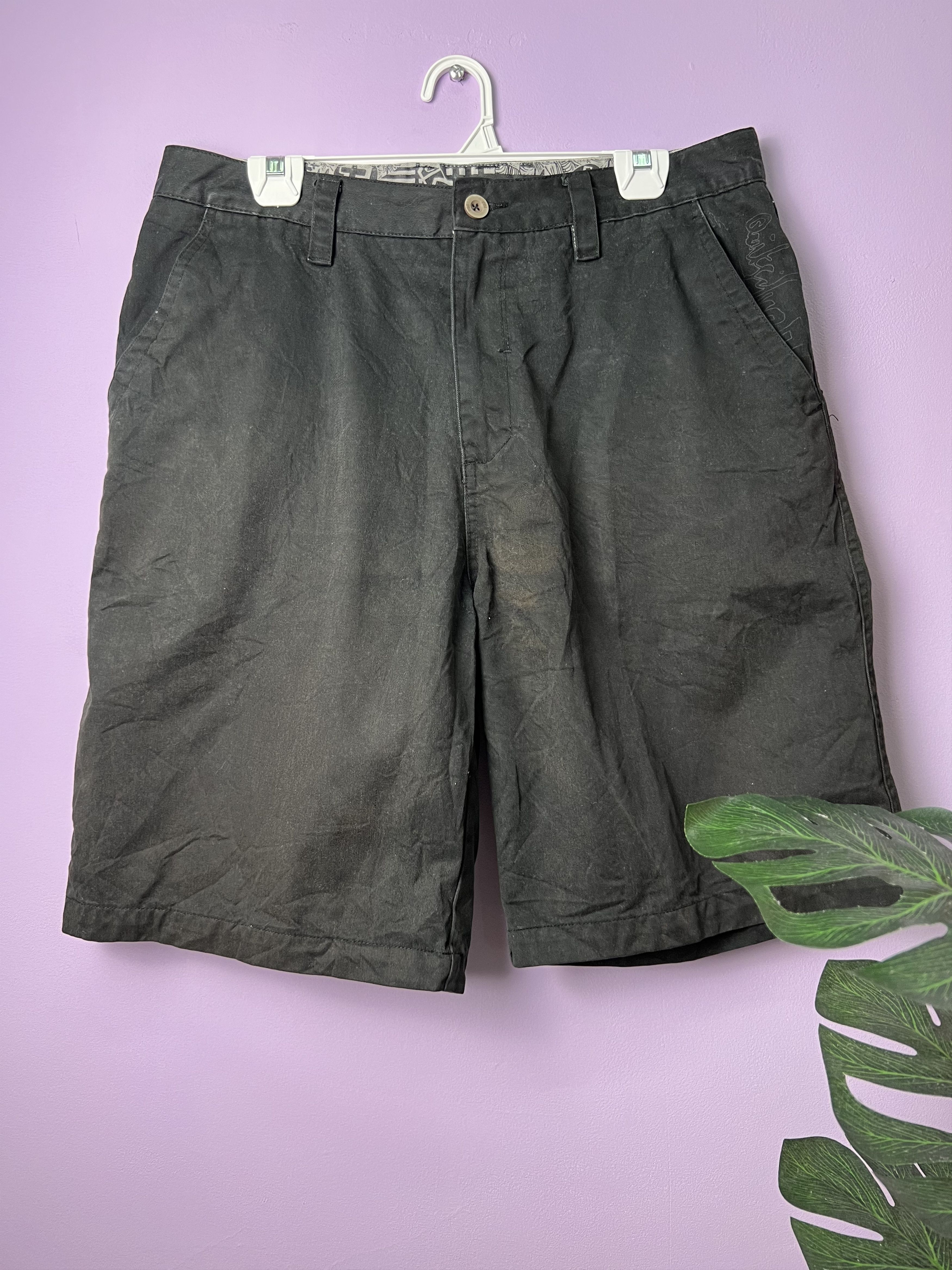 Quiksilver 🔥Sun Faded Black Quiksilver Short Pants Size US 34 / EU 50 - 1 Thumbnail