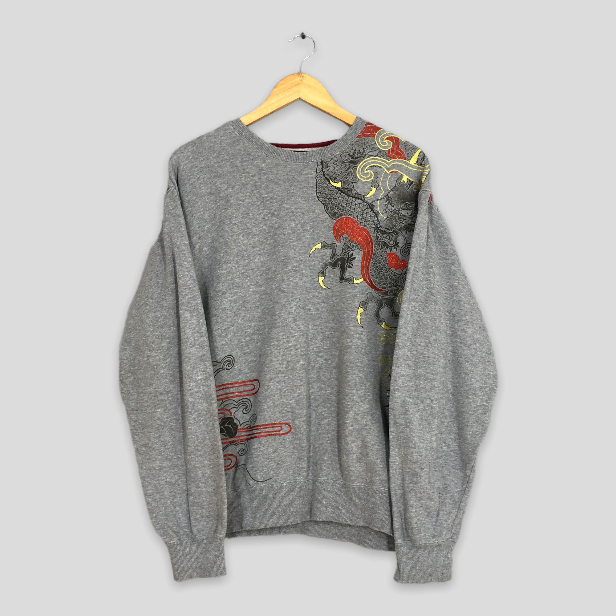 Other Vintage Raijin Devil Sukajan Dragon Japan Sweater XLarge Size US XL / EU 56 / 4 - 3 Thumbnail