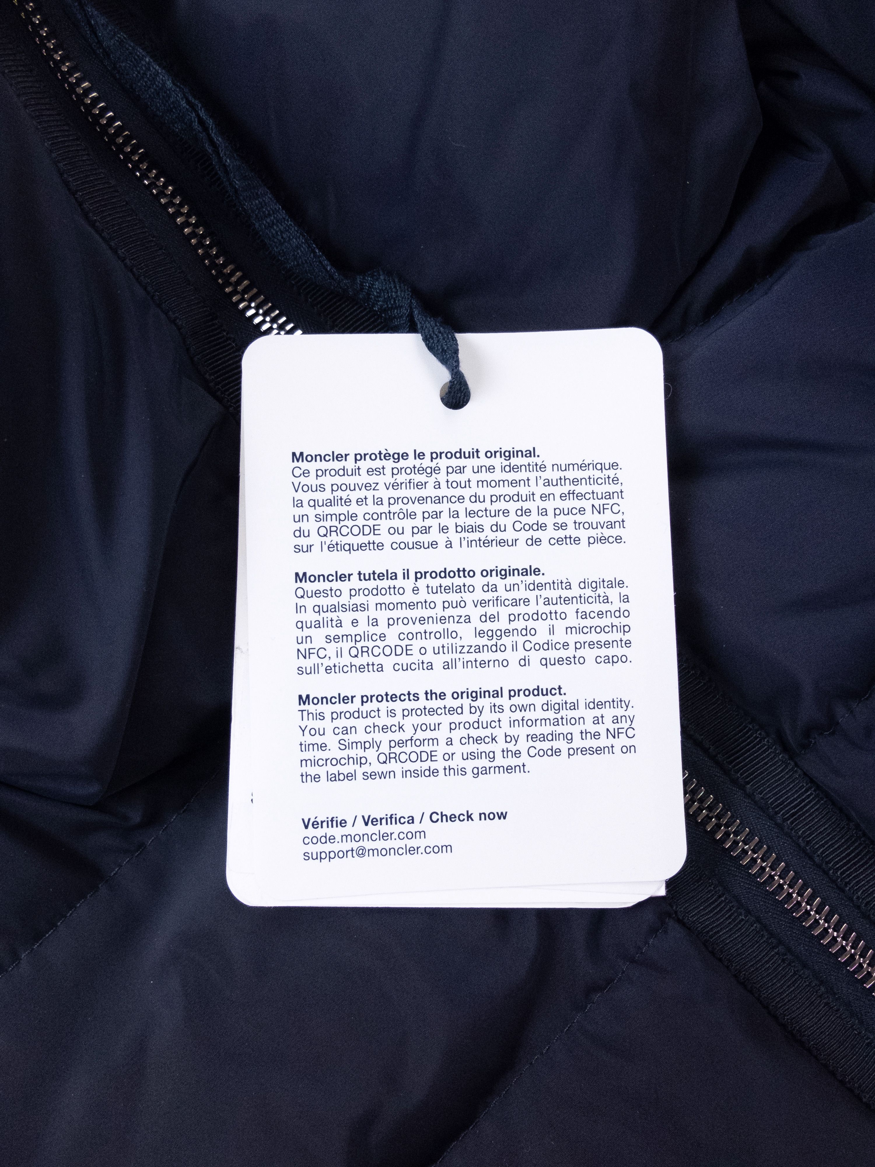 Moncler MONCLER Belia navy blue quilted down puffer jacket coat 2 Size M / US 6-8 / IT 42-44 - 5 Thumbnail