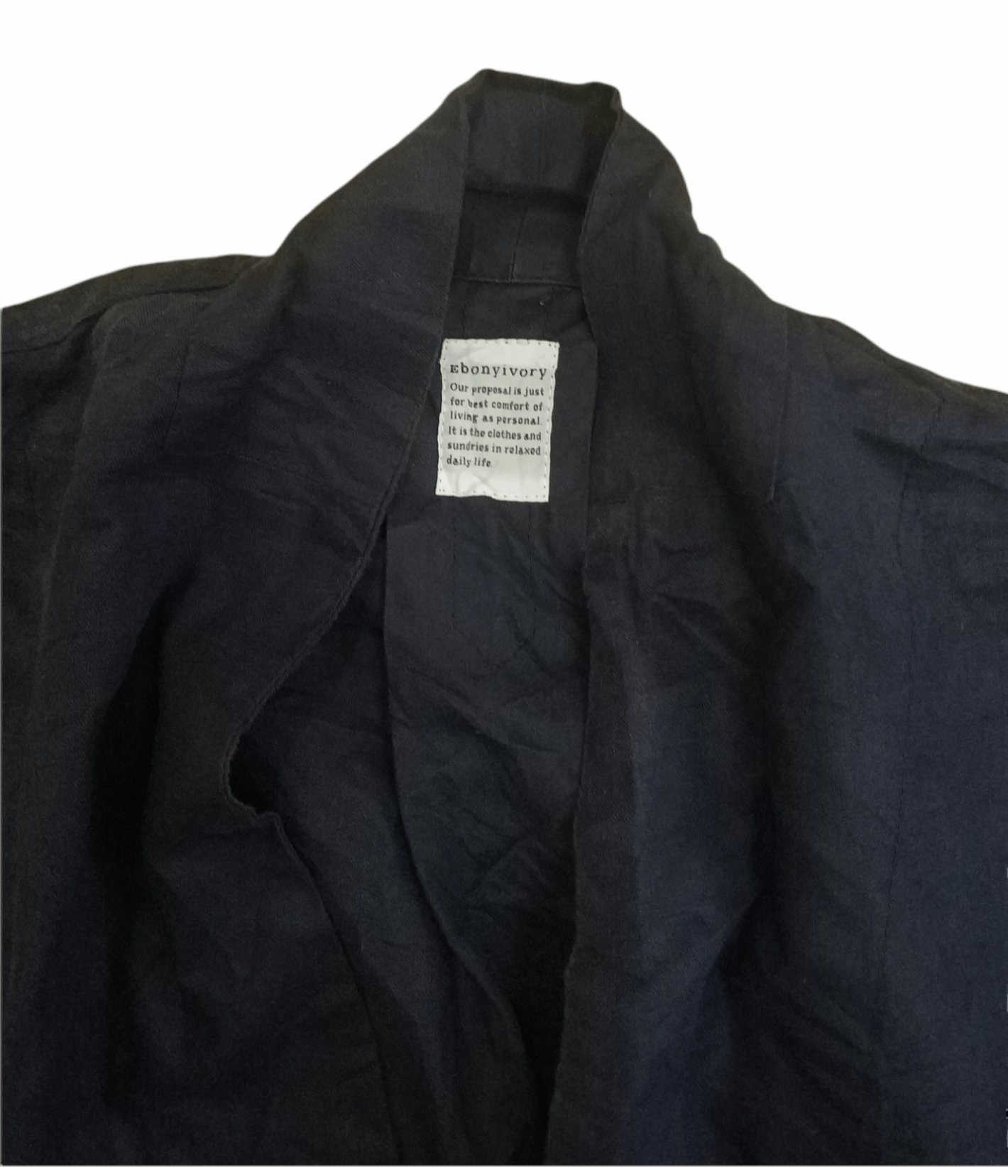 Japanese Brand 🔥Ebonyivory Poncho Cloaks Overshirts Size US S / EU 44-46 / 1 - 2 Thumbnail