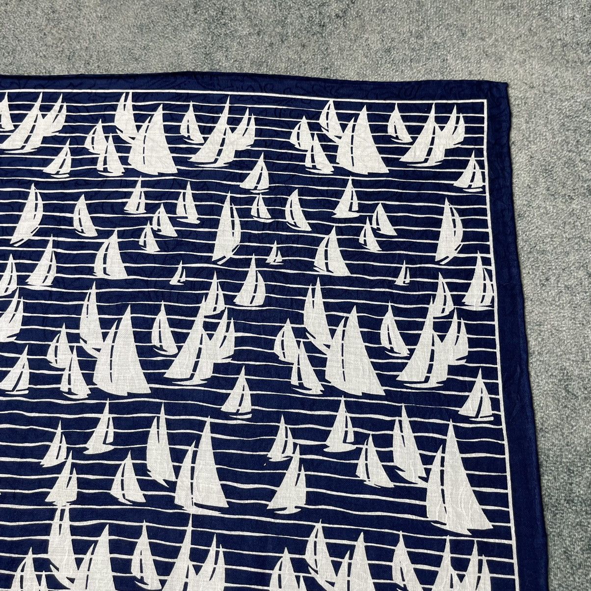 Vintage × Yves Saint Laurent YSL sailing boat design handkerchief scarf Size ONE SIZE - 5 Thumbnail