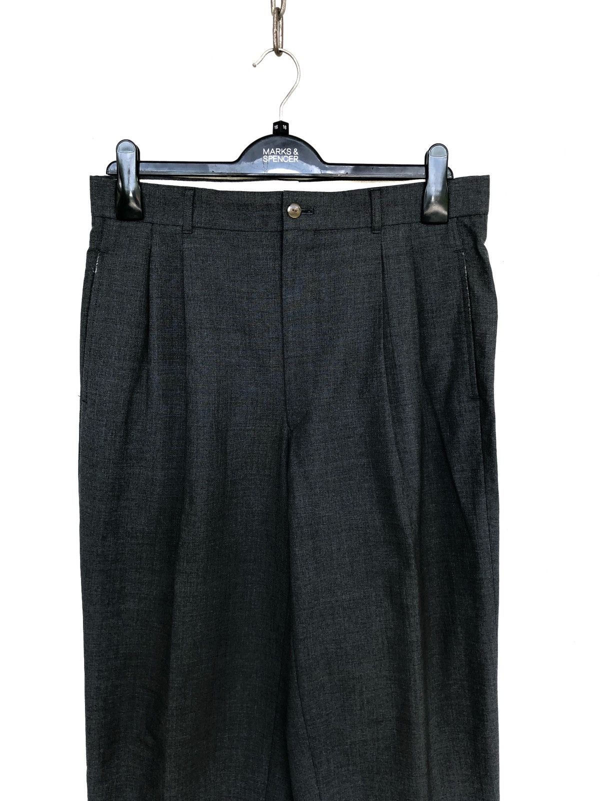 Jean Paul Gaultier Vintage JPG Homme Wool Minimal 🎈Gabardine Trousers Pant Size US 32 / EU 48 - 2 Thumbnail