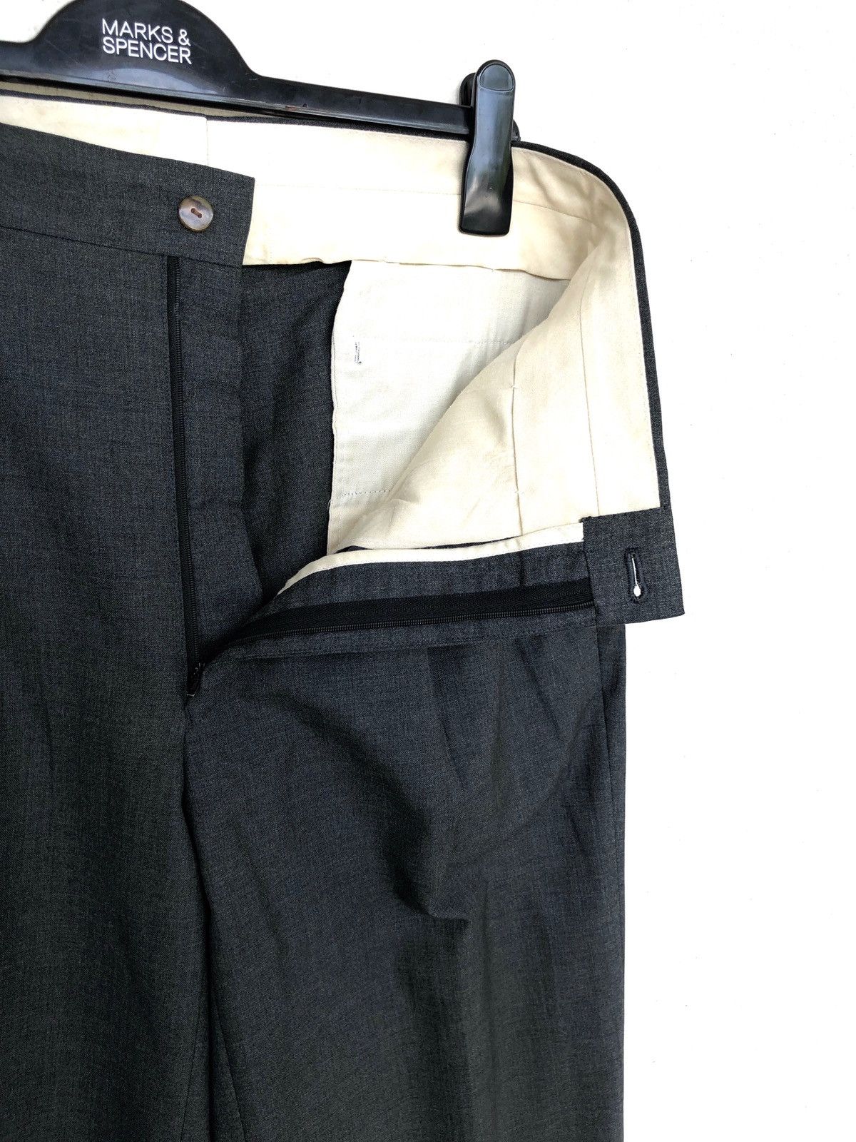 Jean Paul Gaultier Vintage JPG Homme Wool Minimal 🎈Gabardine Trousers Pant Size US 32 / EU 48 - 9 Thumbnail