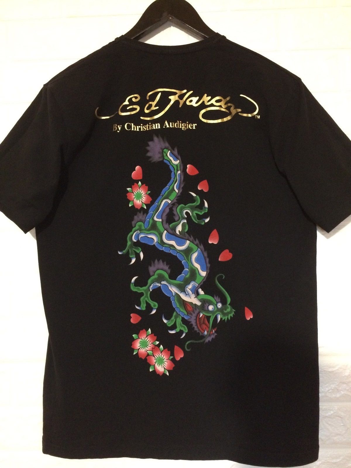 Christian Audigier Christian Audigier “Crystal Scull” Black T-Shirt Size US M / EU 48-50 / 2 - 2 Thumbnail