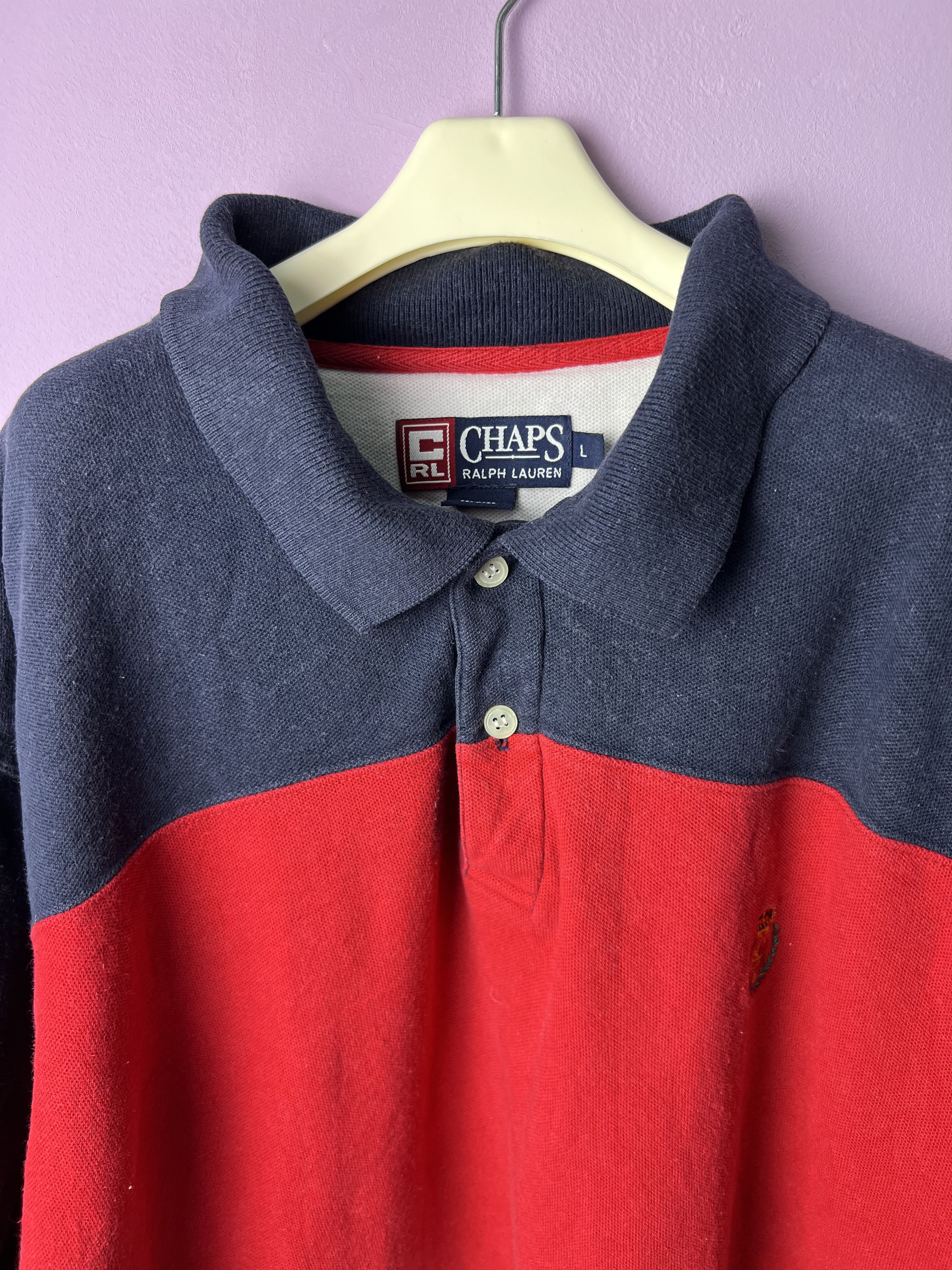 Chaps Ralph Lauren 🔥Chaps Ralph Lauren Stripe Polo Tees Size US L / EU 52-54 / 3 - 9 Thumbnail