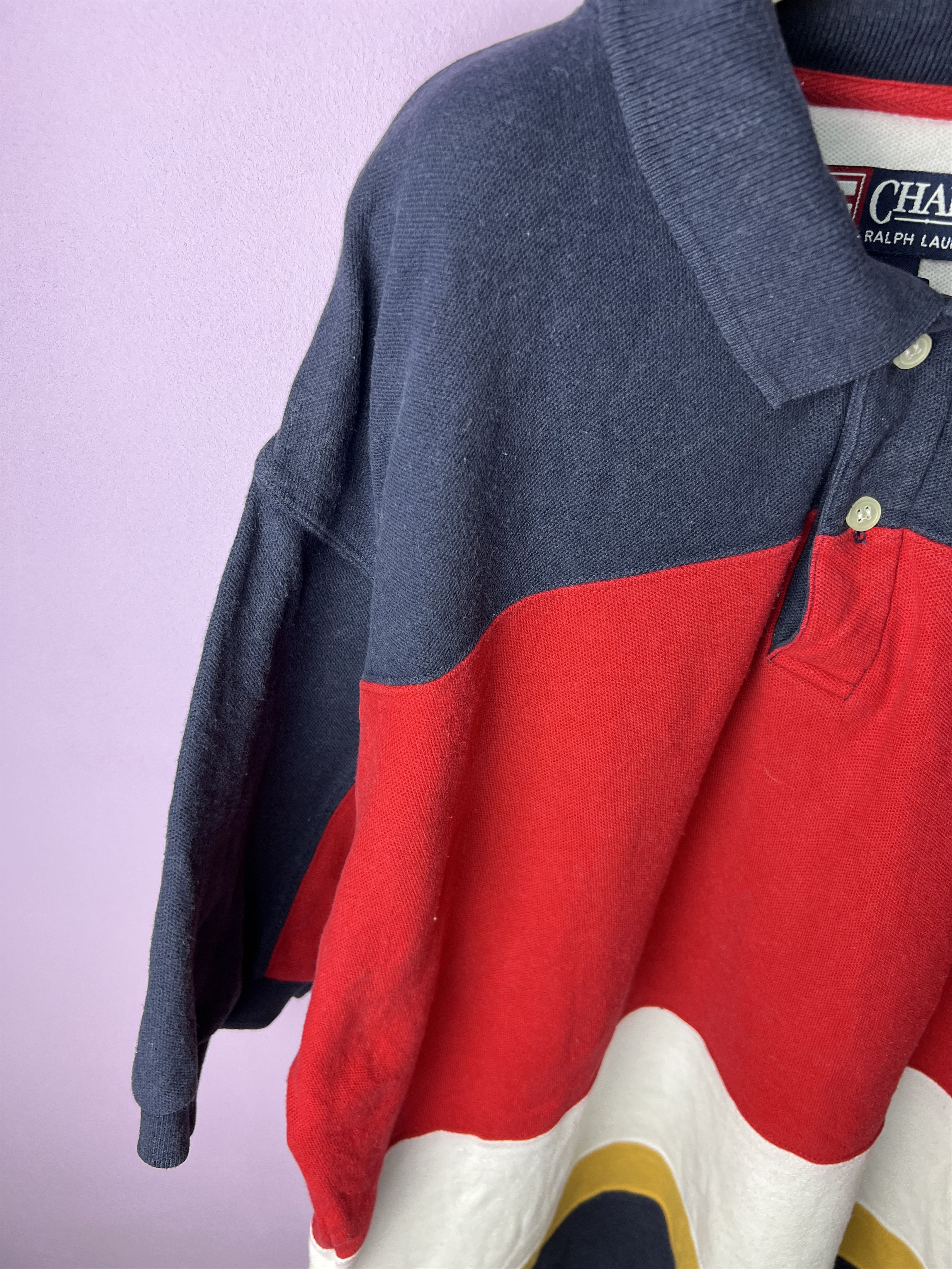 Chaps Ralph Lauren 🔥Chaps Ralph Lauren Stripe Polo Tees Size US L / EU 52-54 / 3 - 5 Thumbnail