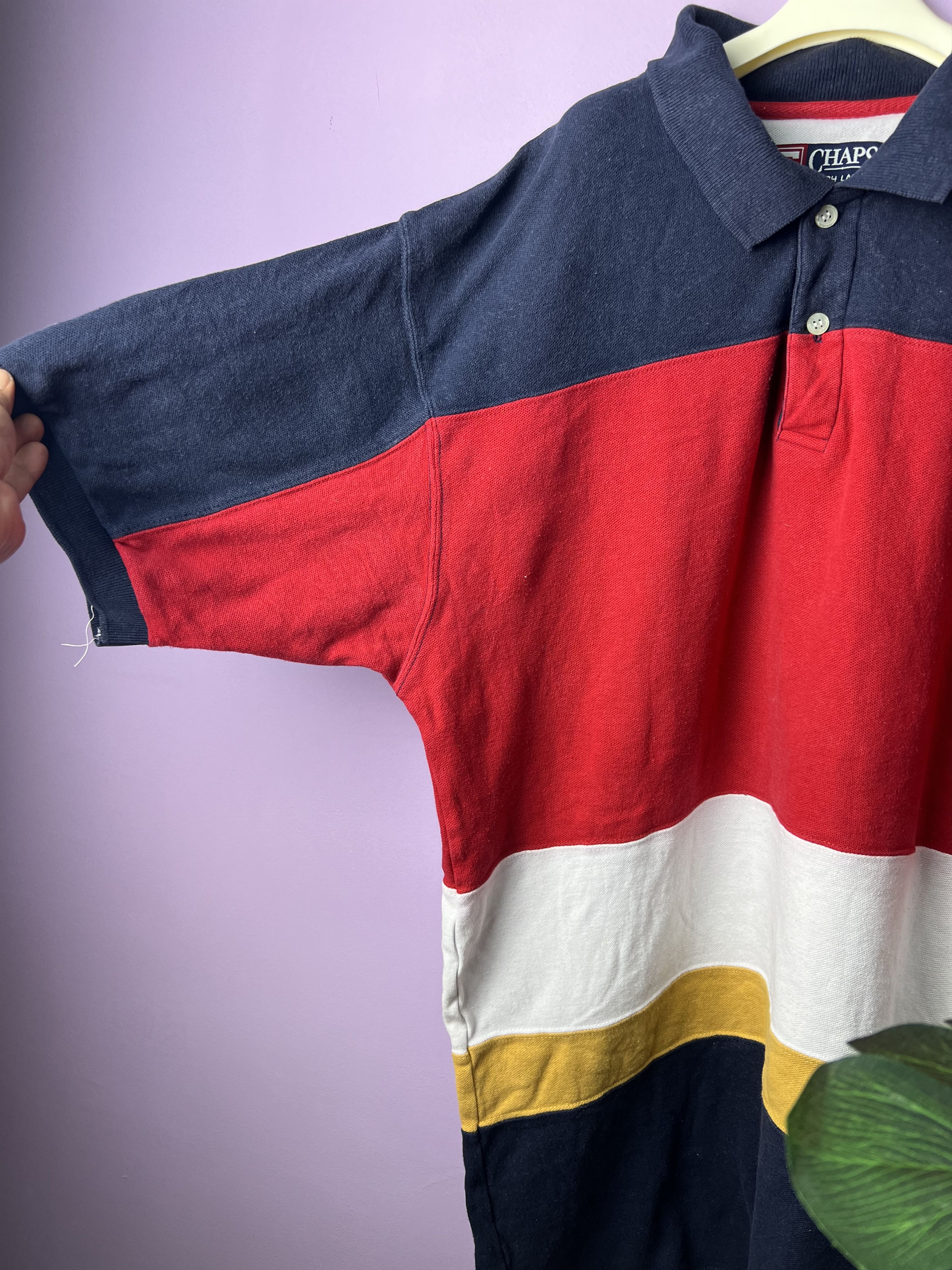 Chaps Ralph Lauren 🔥Chaps Ralph Lauren Stripe Polo Tees Size US L / EU 52-54 / 3 - 7 Thumbnail