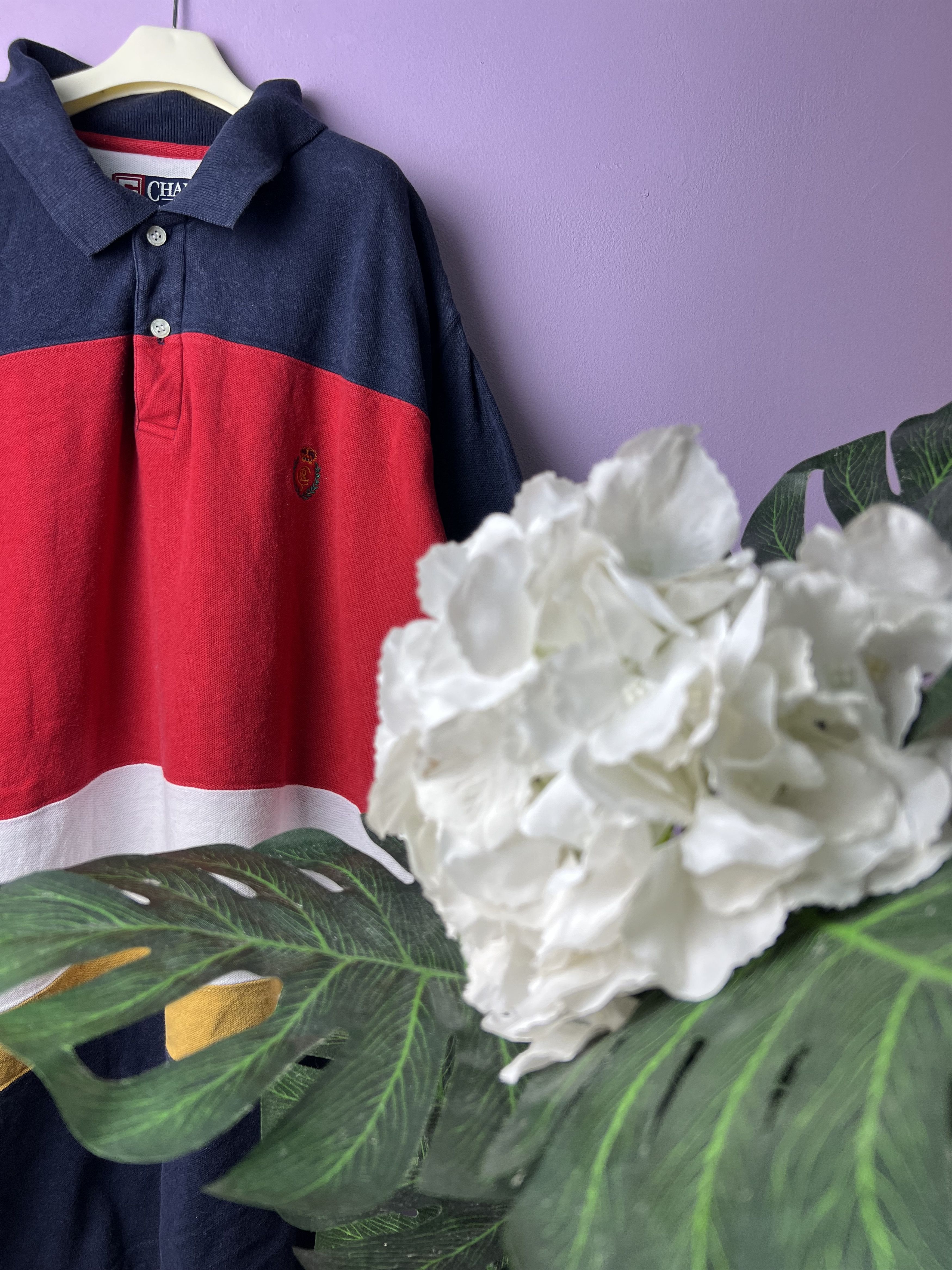 Chaps Ralph Lauren 🔥Chaps Ralph Lauren Stripe Polo Tees Size US L / EU 52-54 / 3 - 4 Thumbnail