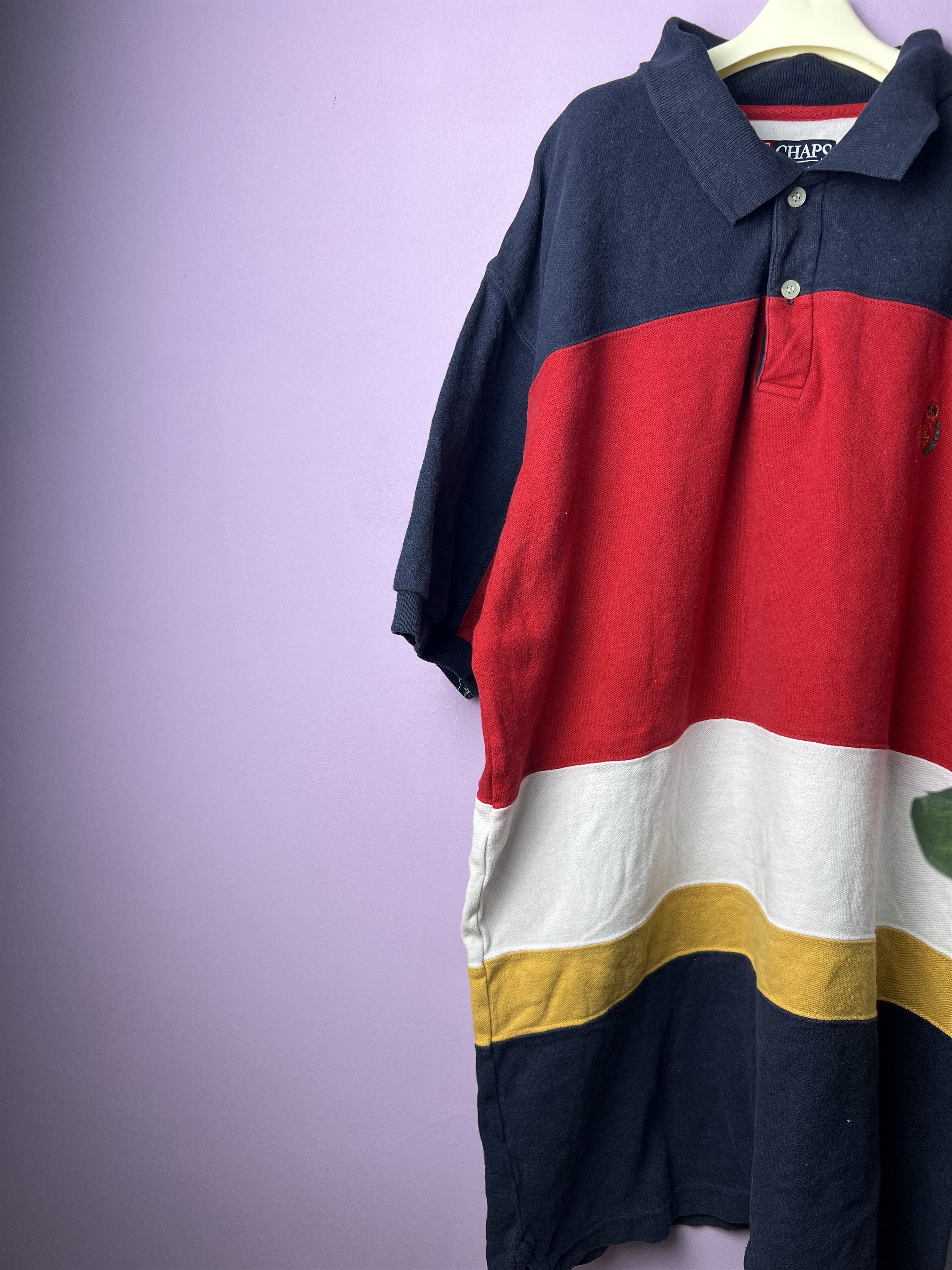 Chaps Ralph Lauren 🔥Chaps Ralph Lauren Stripe Polo Tees Size US L / EU 52-54 / 3 - 3 Thumbnail