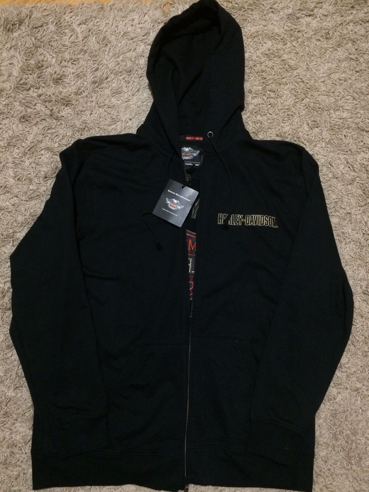 Harley Davidson 🔥🔥RARE Harley-Davidson Black Hoodies Size US M / EU 48-50 / 2 - 2 Thumbnail