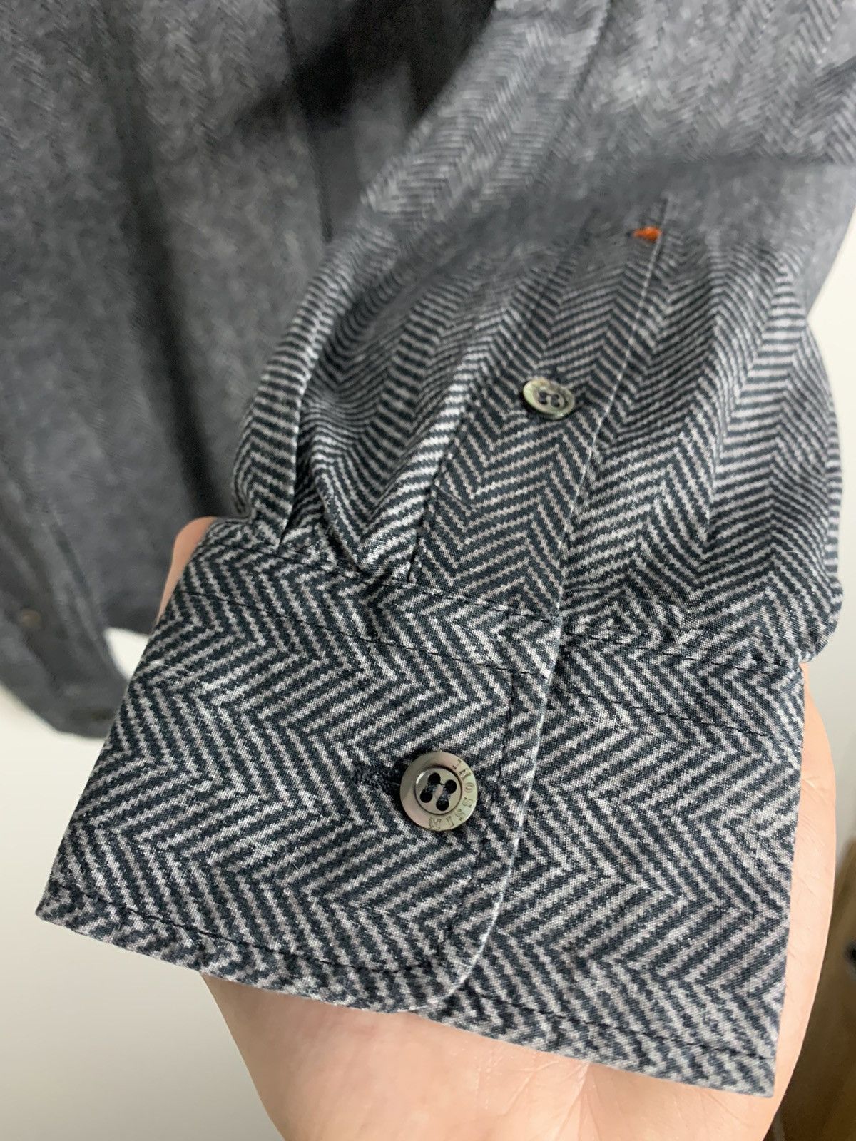 Missoni Missoni Grey Cotton Shirt Size US L / EU 52-54 / 3 - 3 Thumbnail