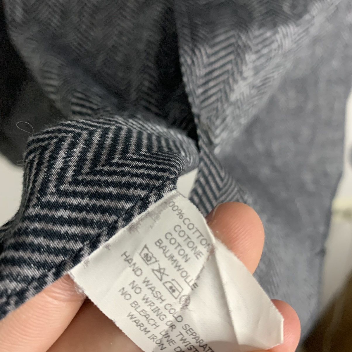 Missoni Missoni Grey Cotton Shirt Size US L / EU 52-54 / 3 - 6 Thumbnail