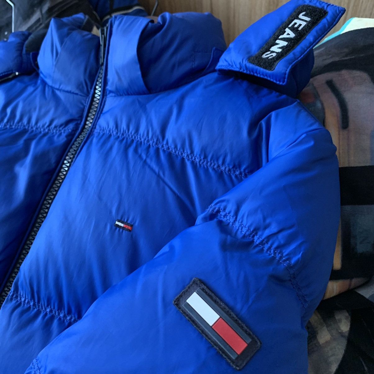 Tommy Hilfiger Tommy Hilfiger Blue Puffer Jacket Size US M / EU 48-50 / 2 - 3 Thumbnail