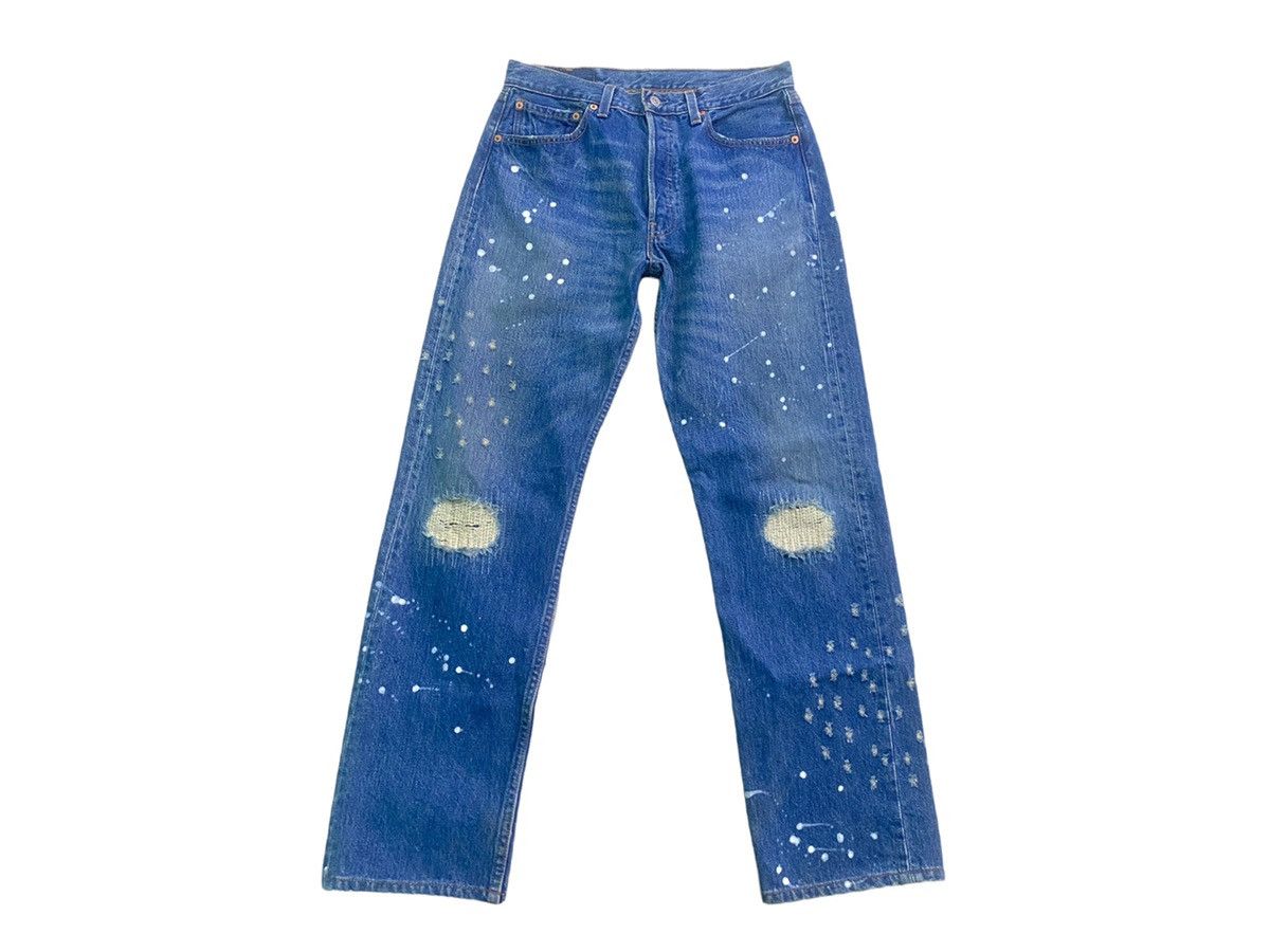 Levi's VINTAGE LEVIS 501 DISTRESSED DENIM JEANS Size US 30 / EU 46 - 2 Thumbnail